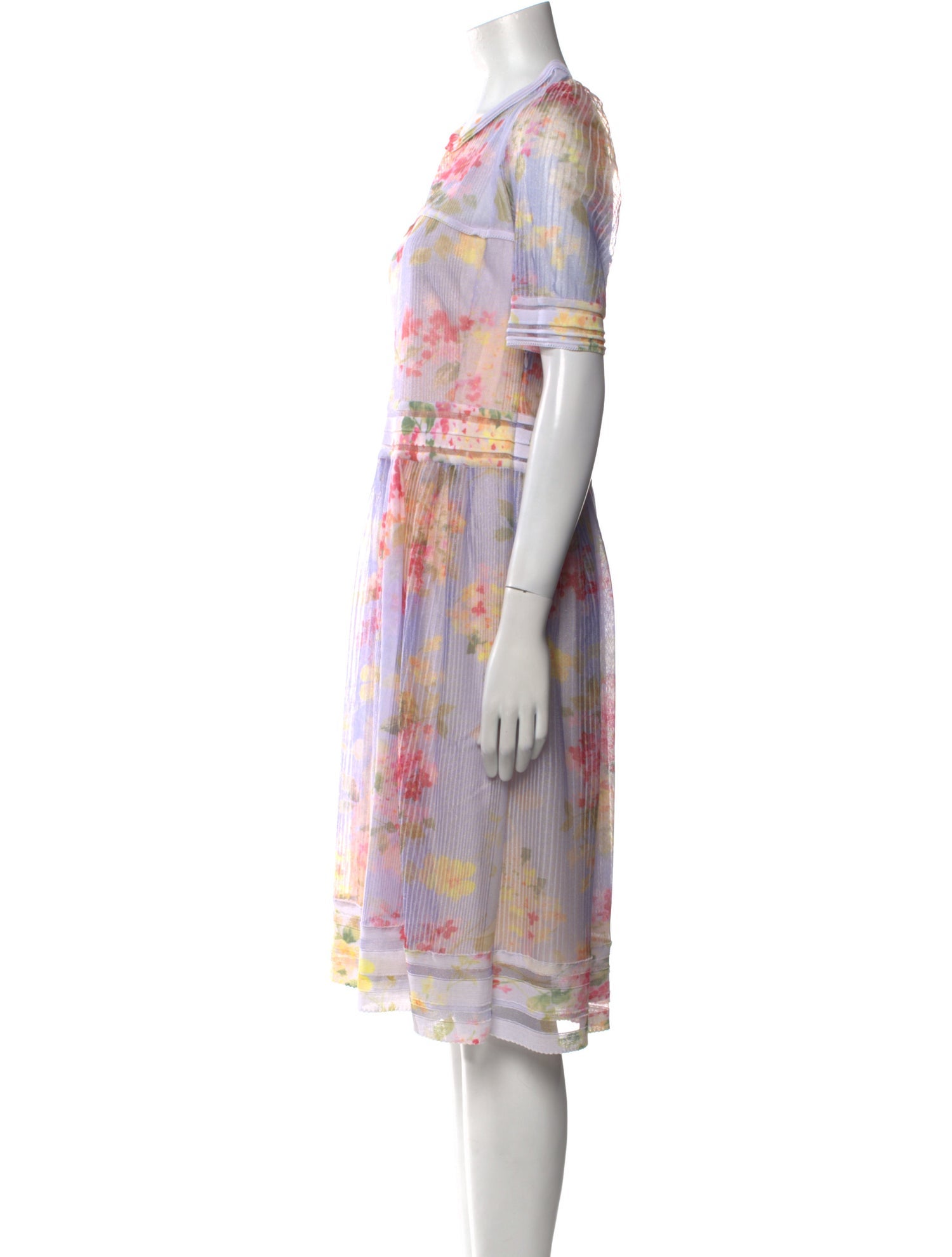 Blumarine Silk Knee-Length Dress w/ Tags