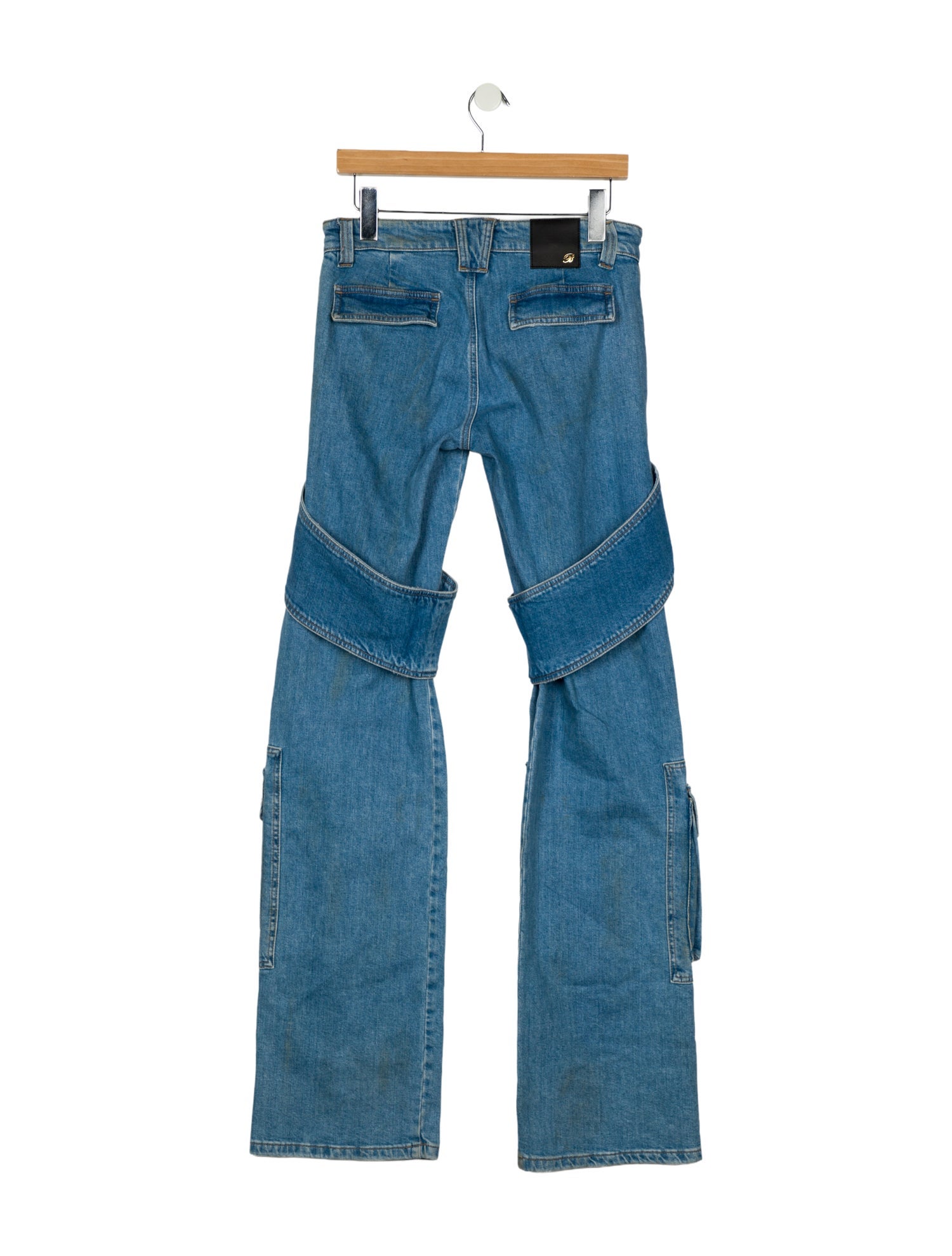 Blumarine Mid-Rise Wide Leg Jeans