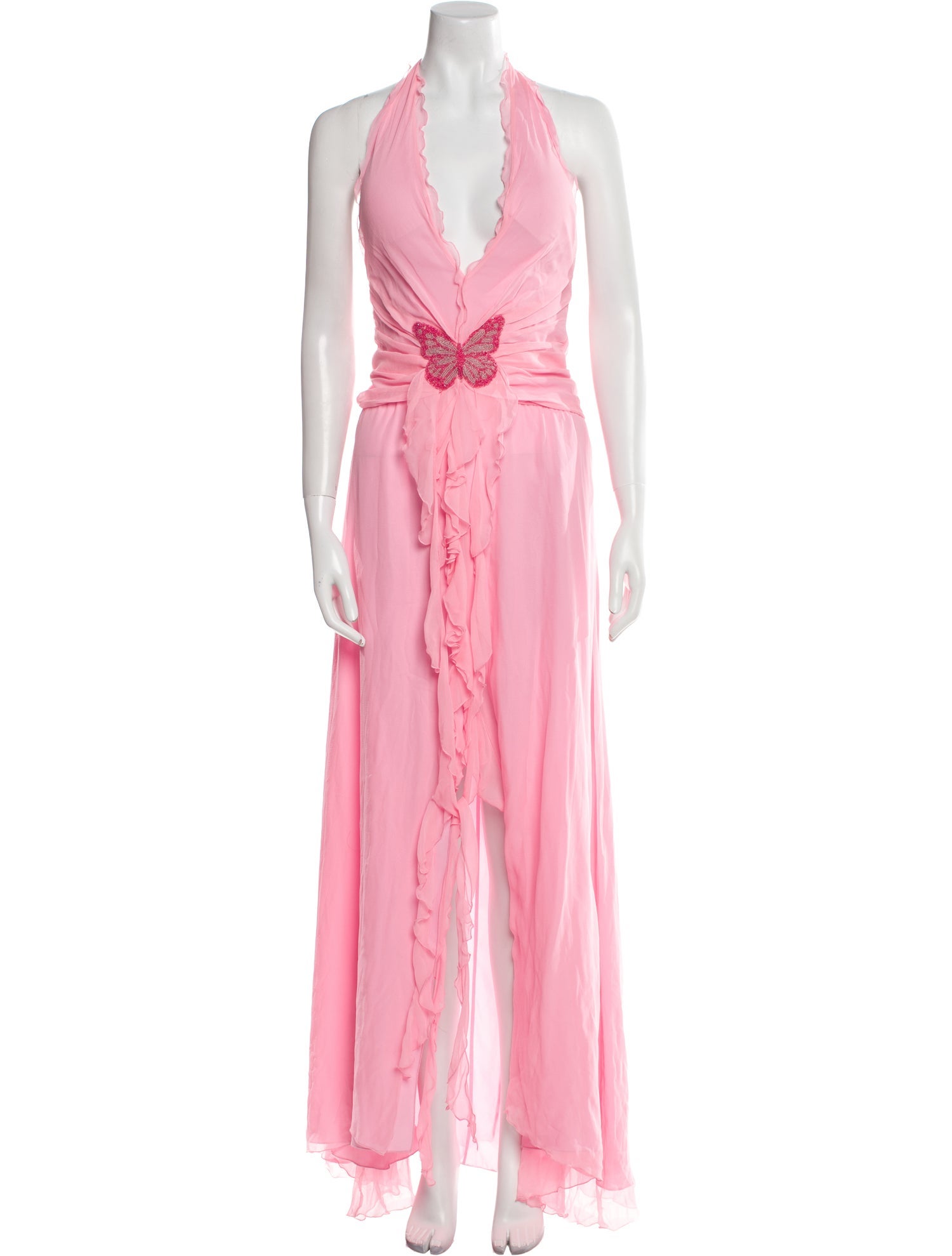 Blumarine Silk Long Dress