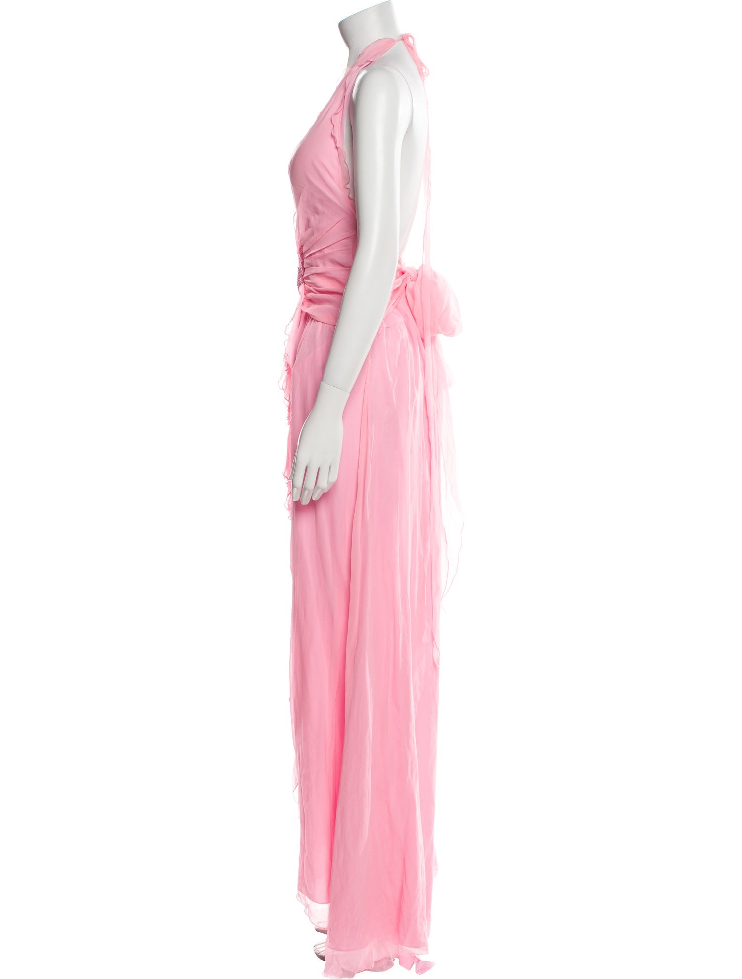 Blumarine Silk Long Dress