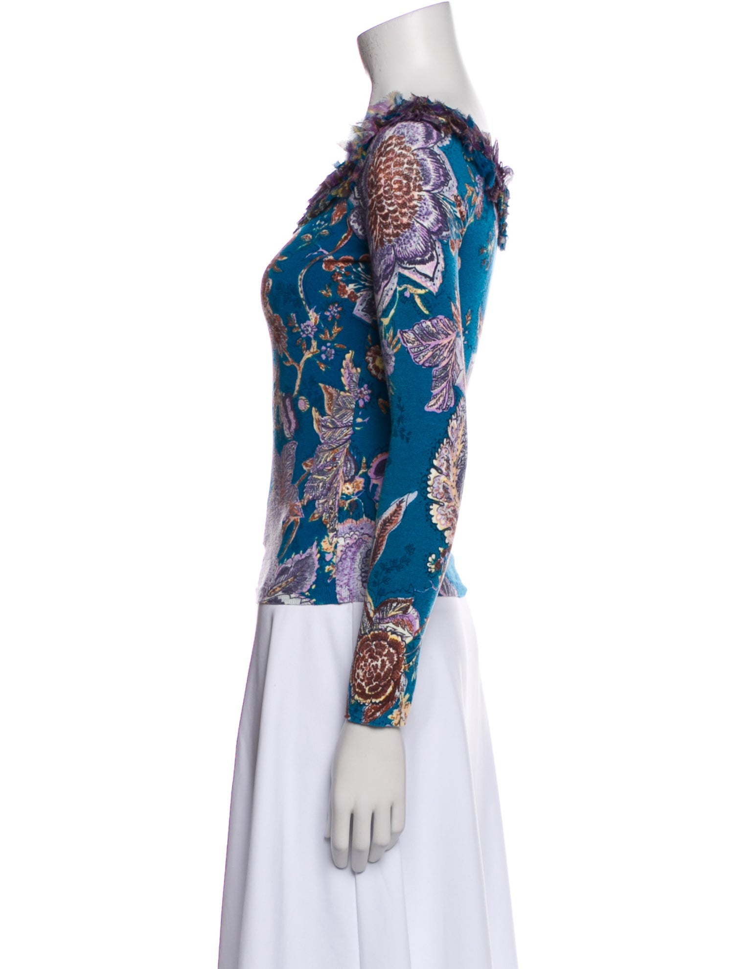 Blumarine Wool Printed Top