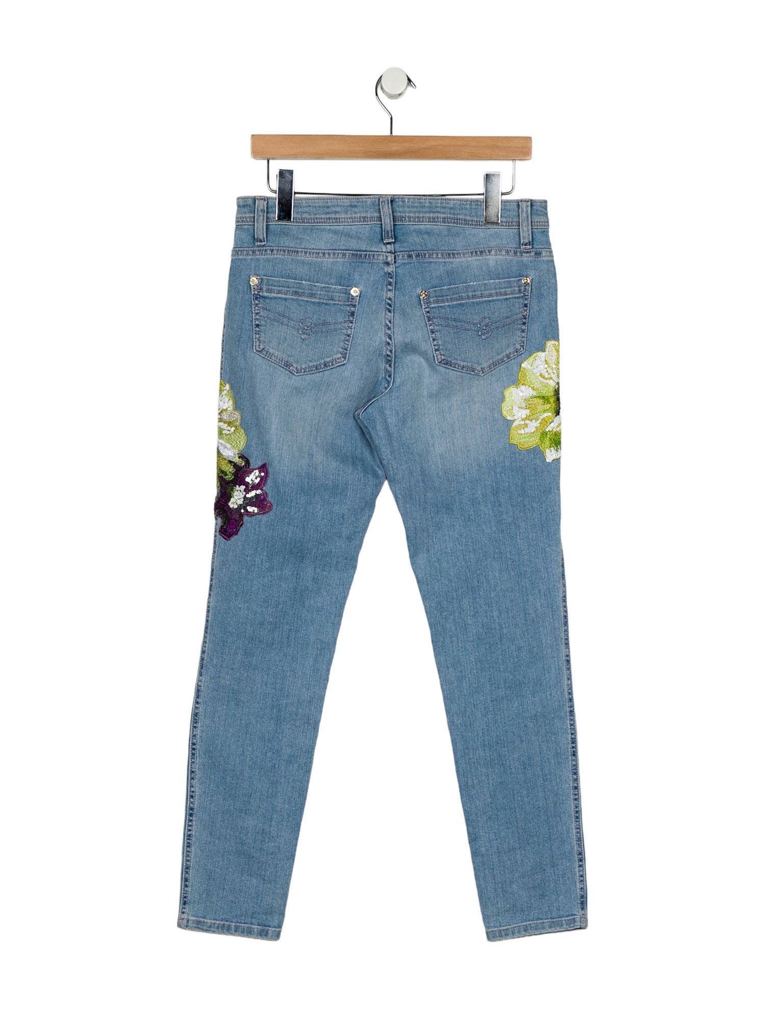 Blumarine Mid-Rise Skinny Leg Jeans