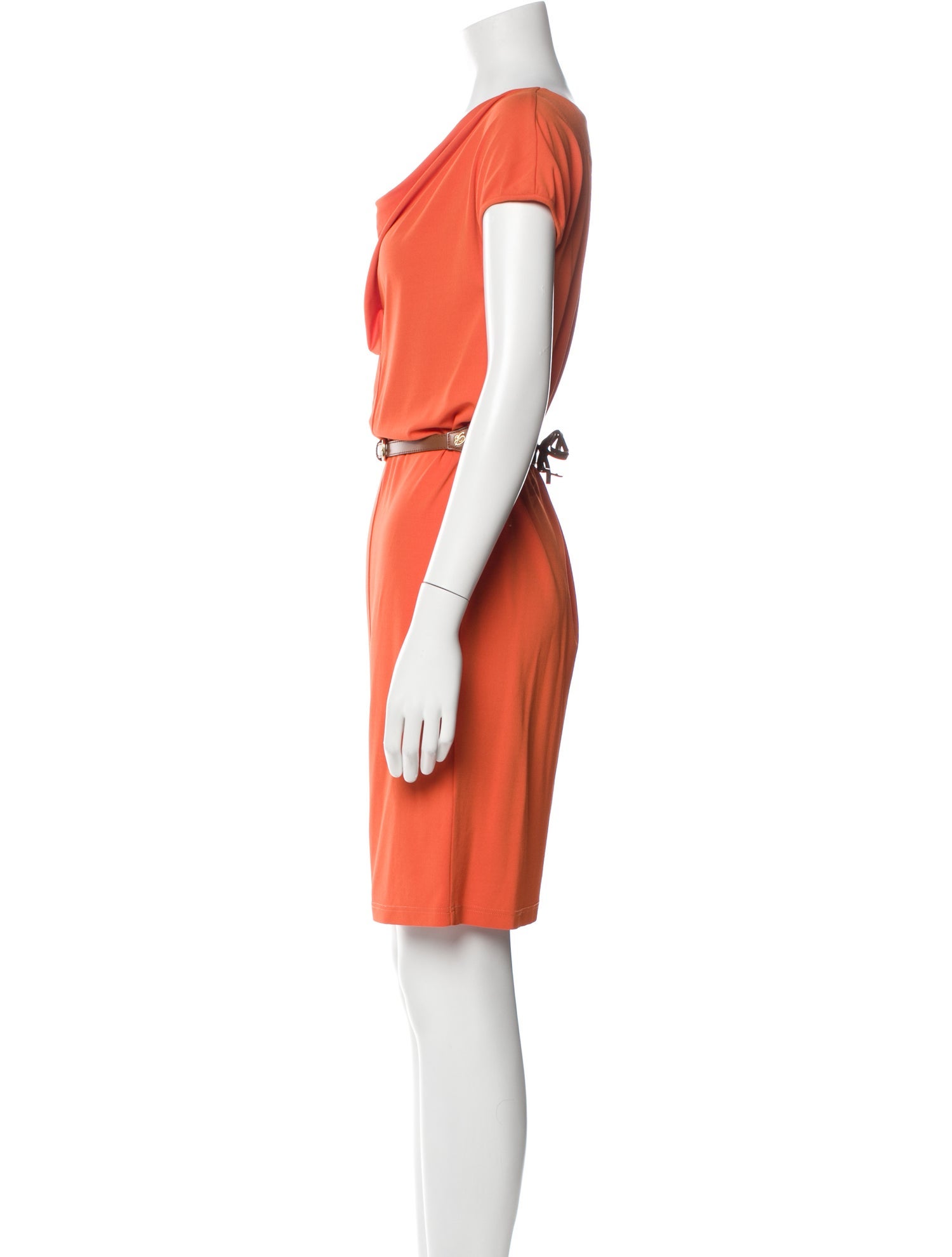 Blumarine Cowl Neck Mini Dress