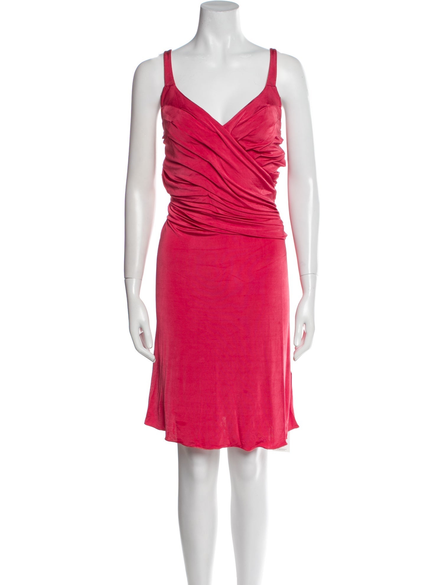 Blumarine V-Neck Knee-Length Dress