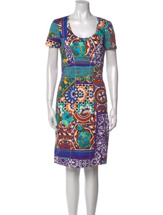 Blumarine Printed Knee-Length Dress