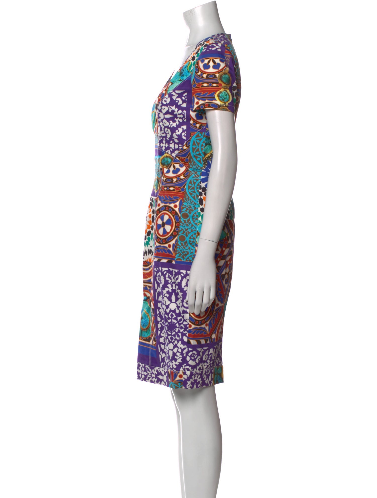 Blumarine Printed Knee-Length Dress