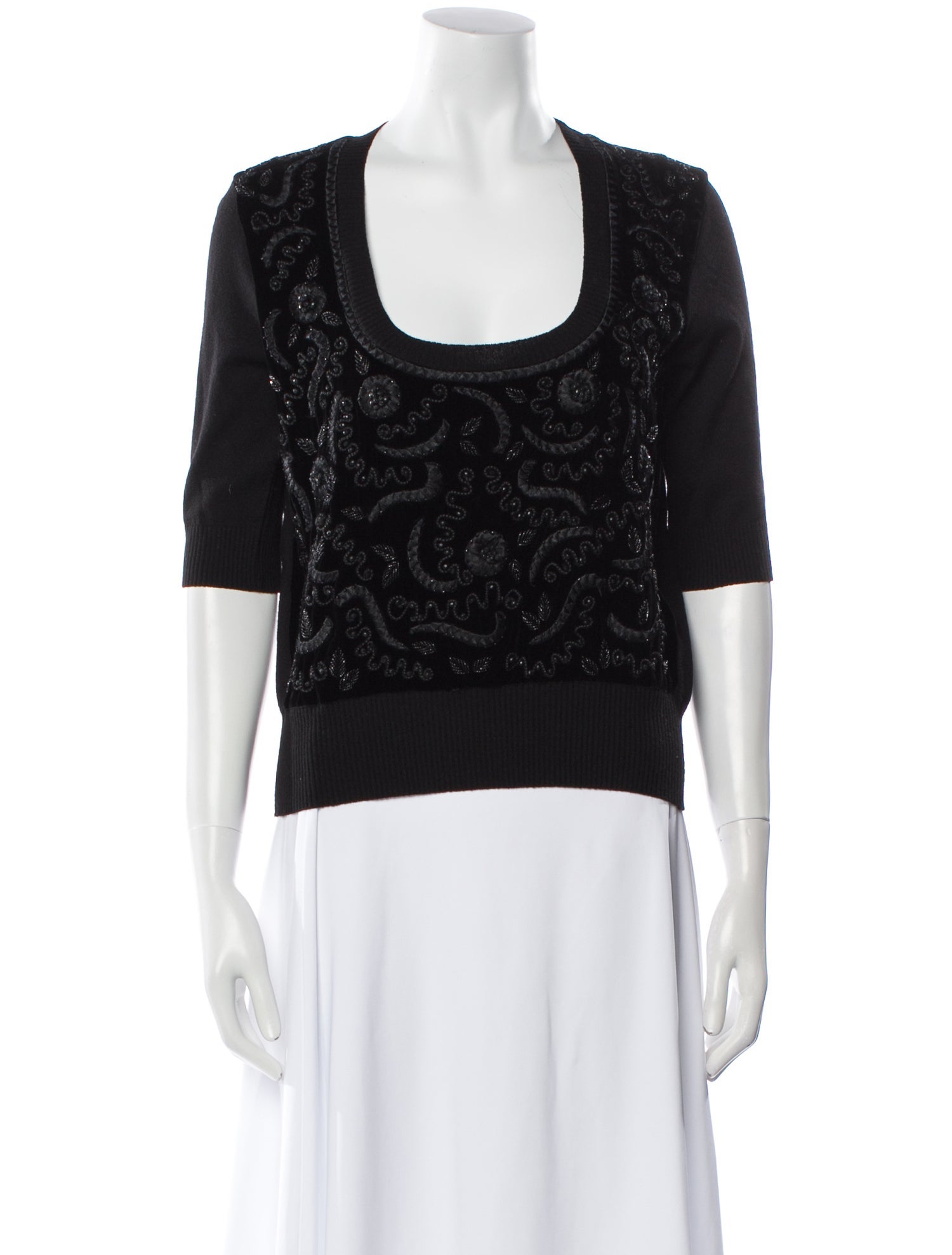 Blumarine Wool Printed Sweater