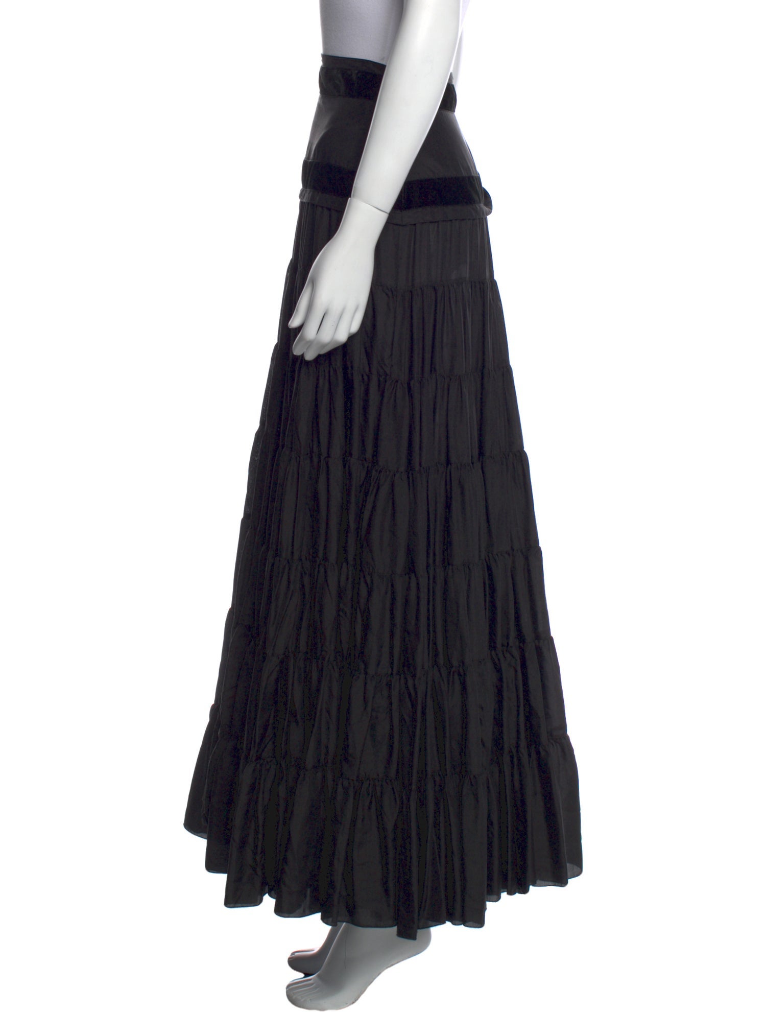 Blumarine Silk Long Skirt