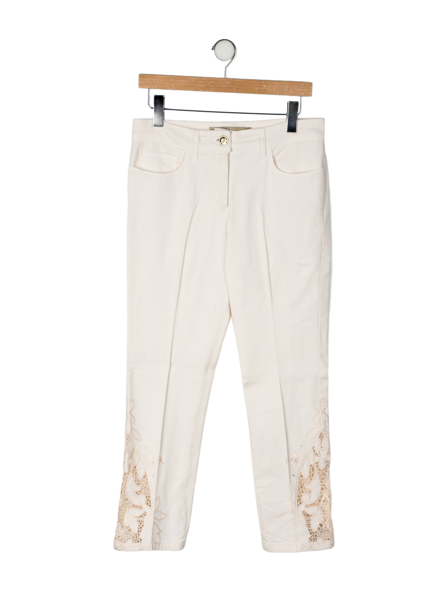 Blumarine Mid-Rise Straight Leg Jeans