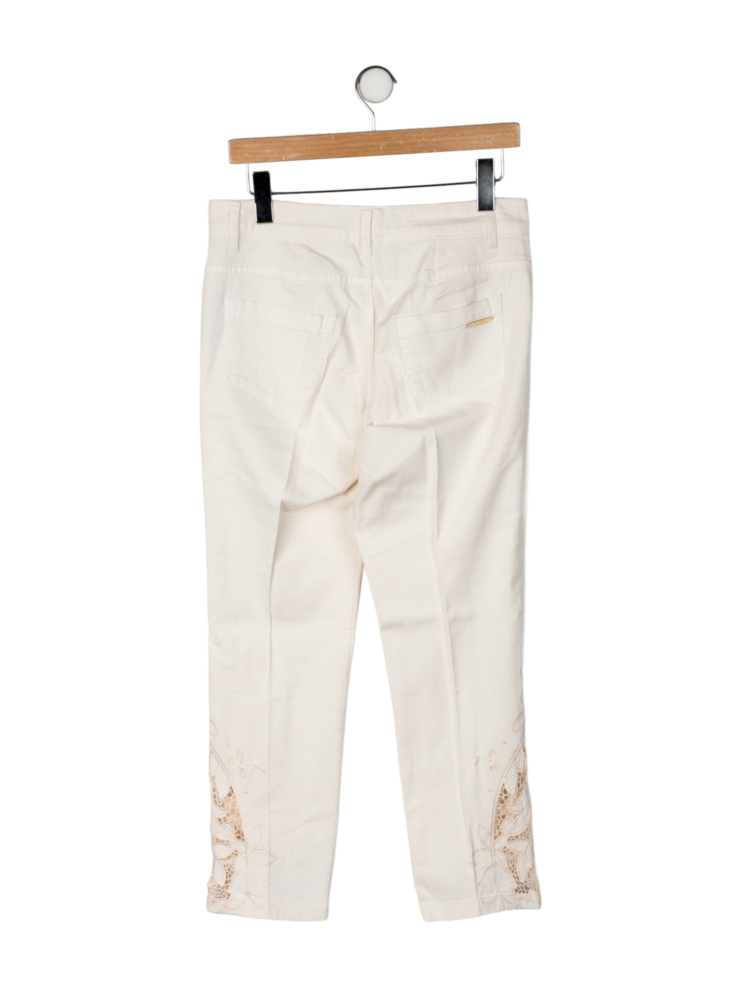 Blumarine Mid-Rise Straight Leg Jeans