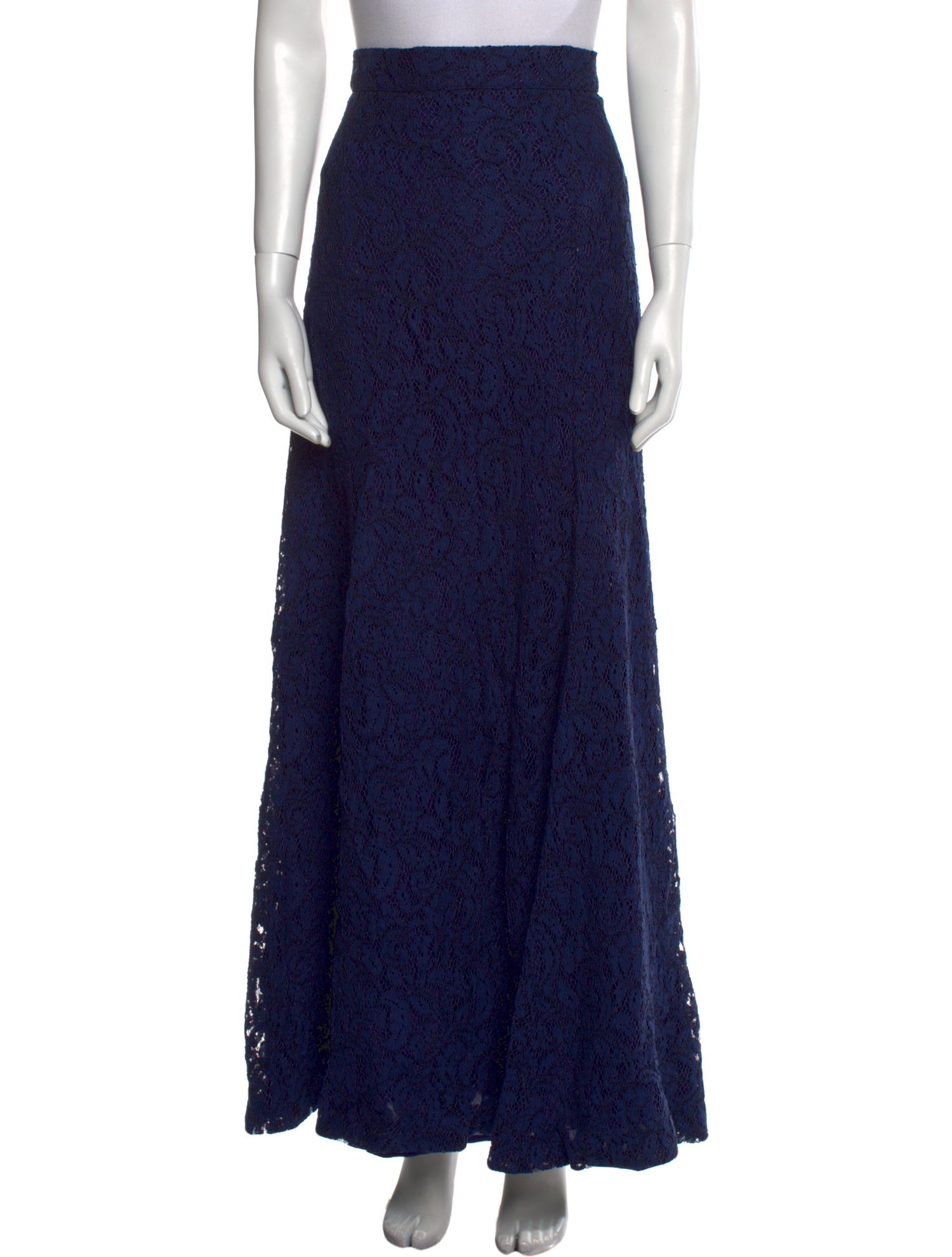 Blumarine Lace Pattern Long Skirt