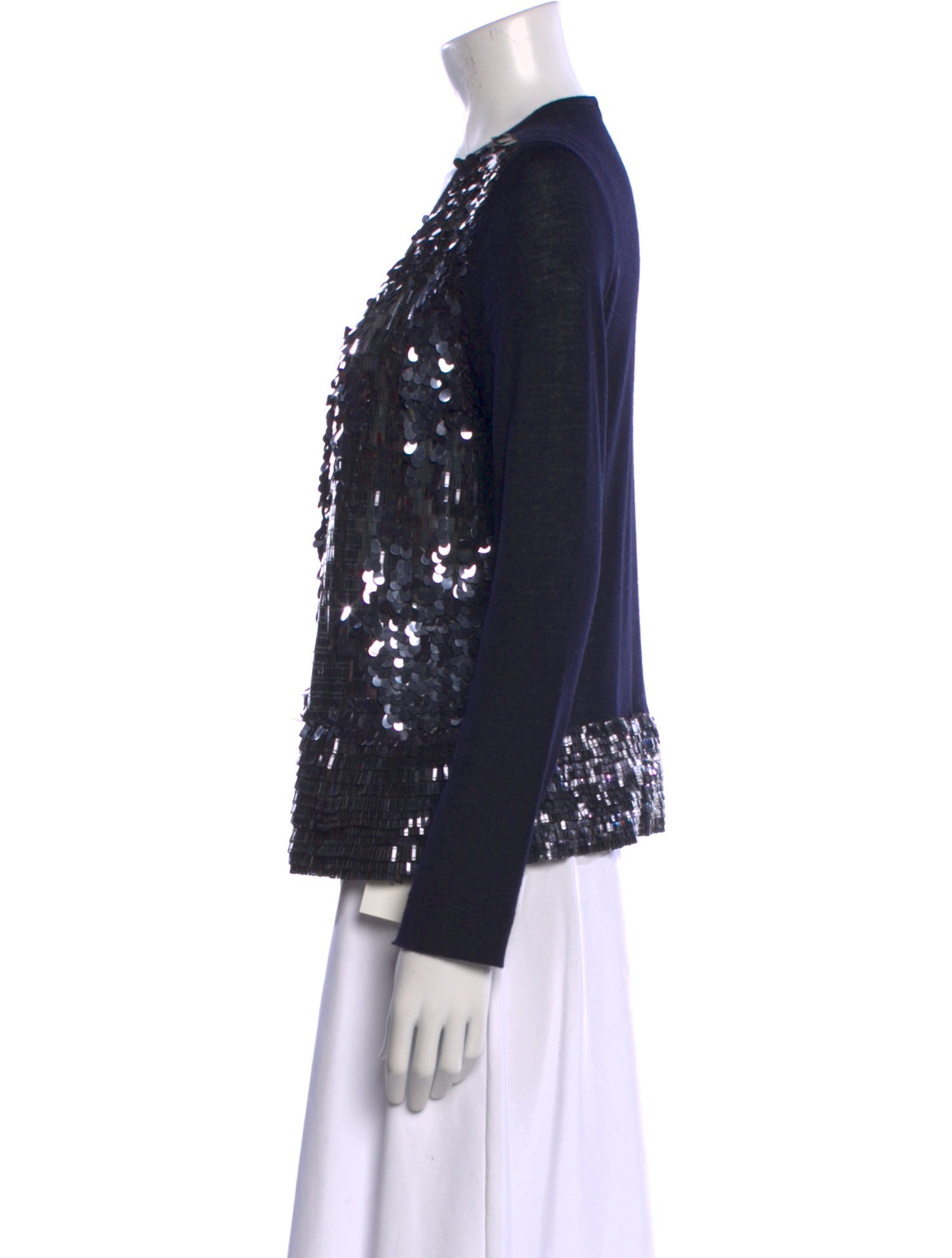 Blumarine Wool Scoop Neck Top