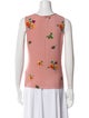 Blumarine Floral Print Scoop Neck Top