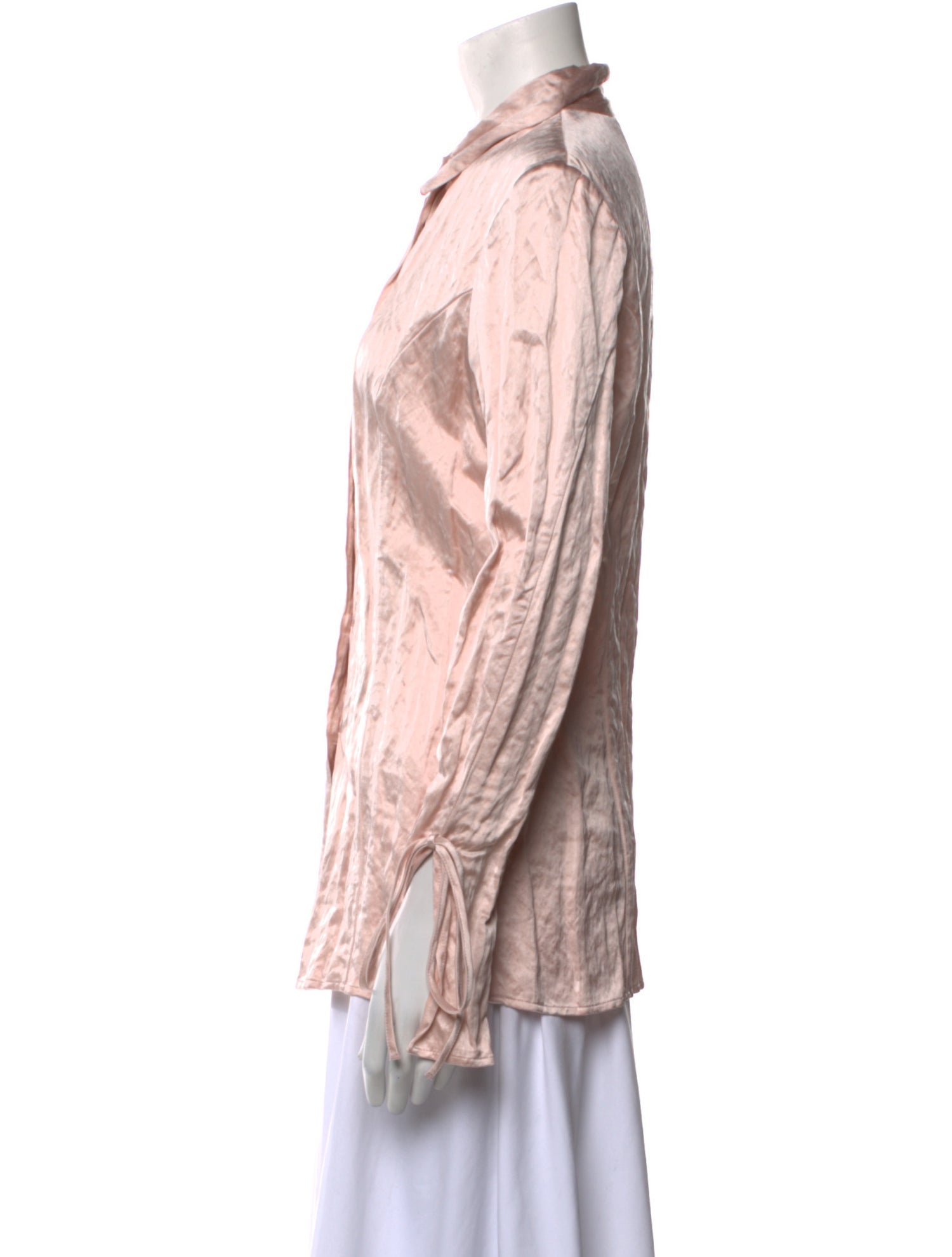 Blumarine Long Sleeve Button-Up Top