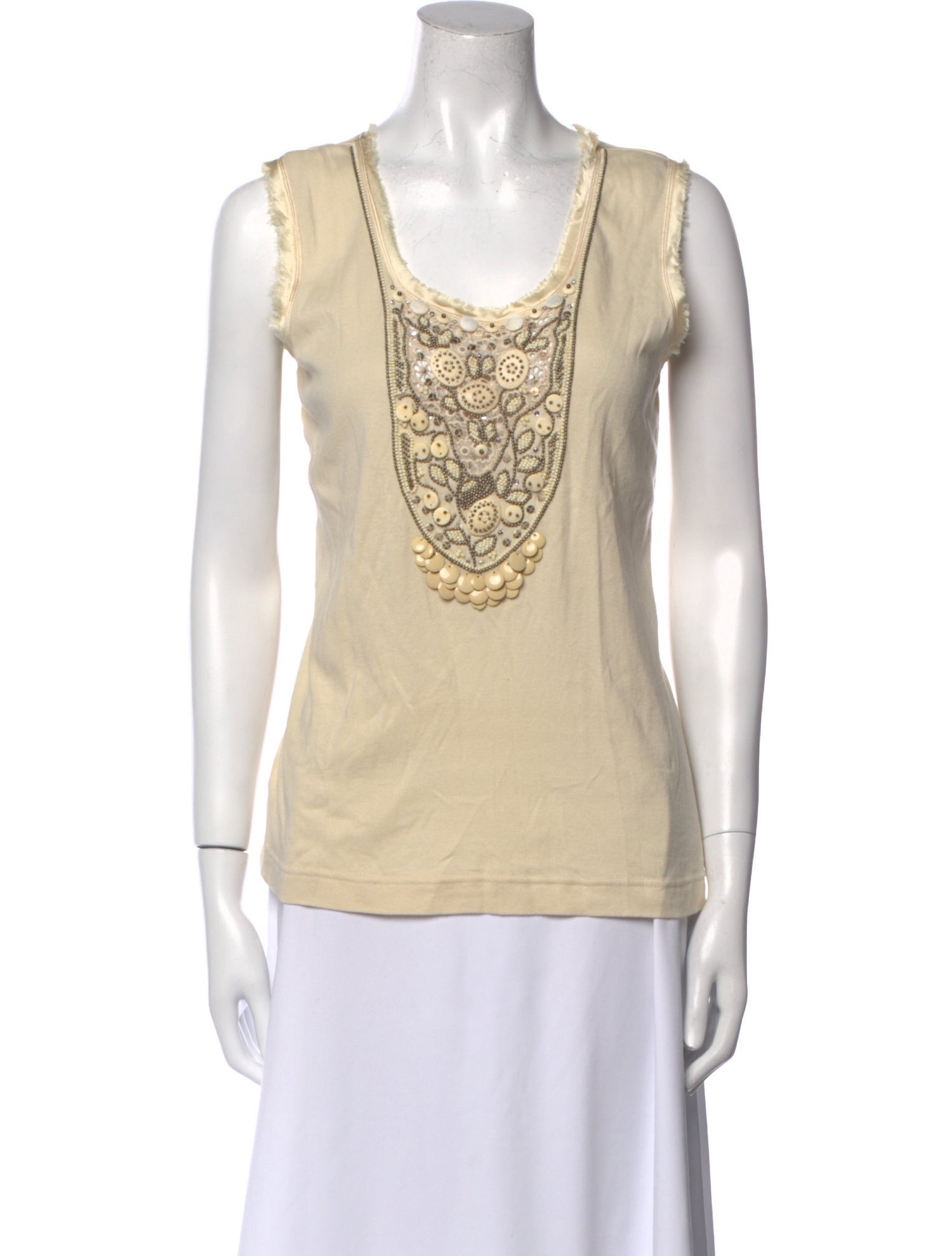 Blumarine Scoop Neck Sleeveless Top