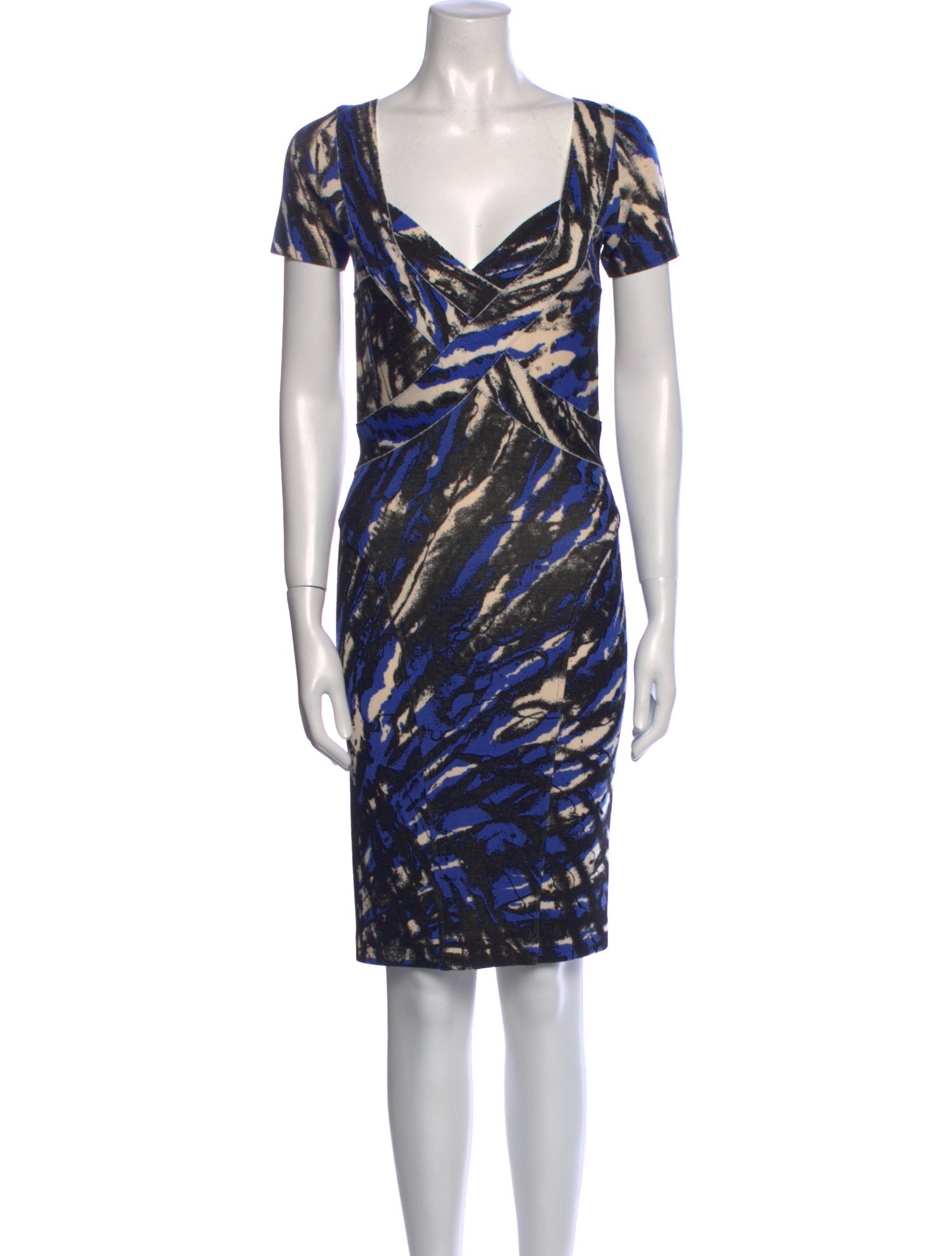 Blumarine Printed Knee-Length Dress