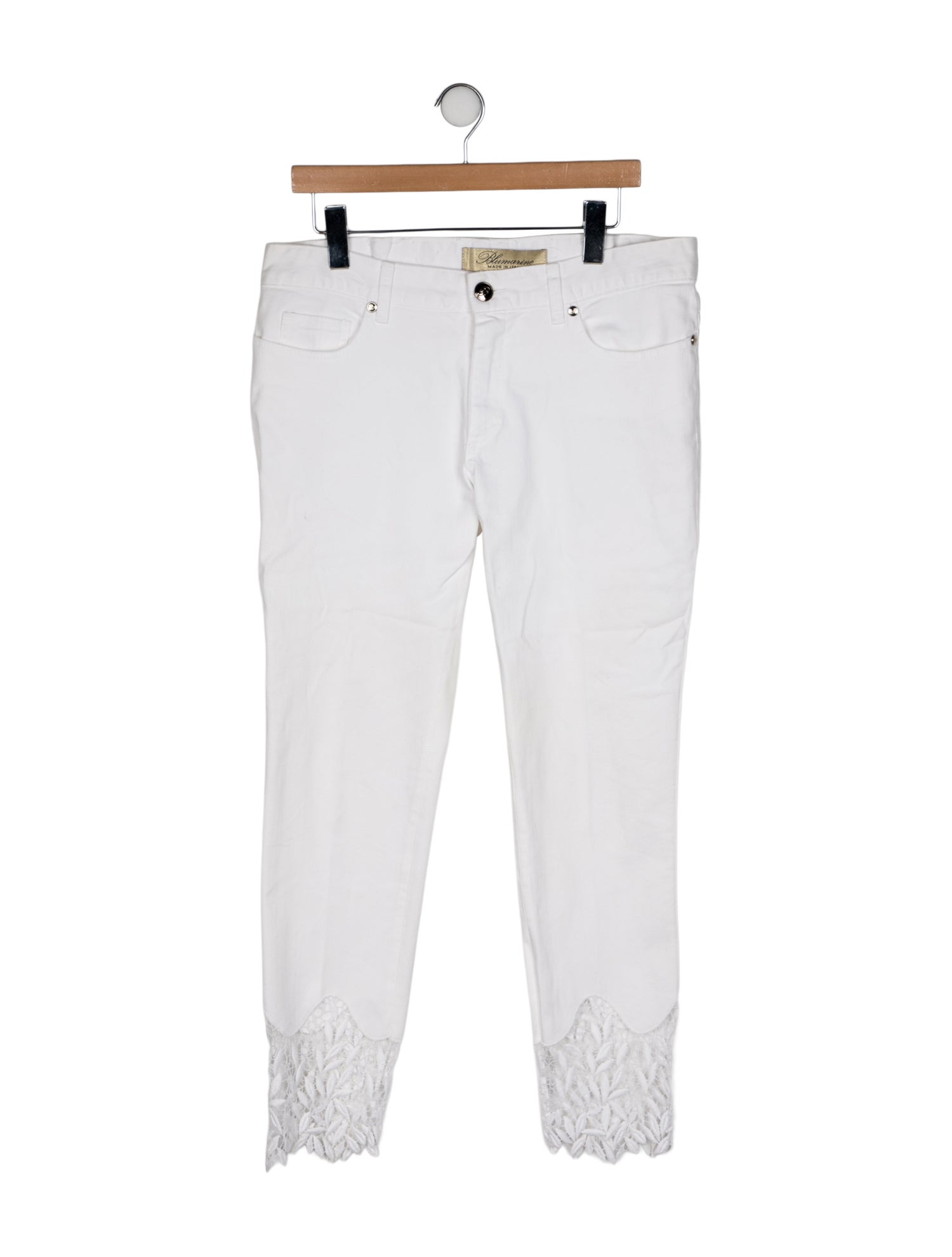 Blumarine Mid-Rise Skinny Leg Jeans