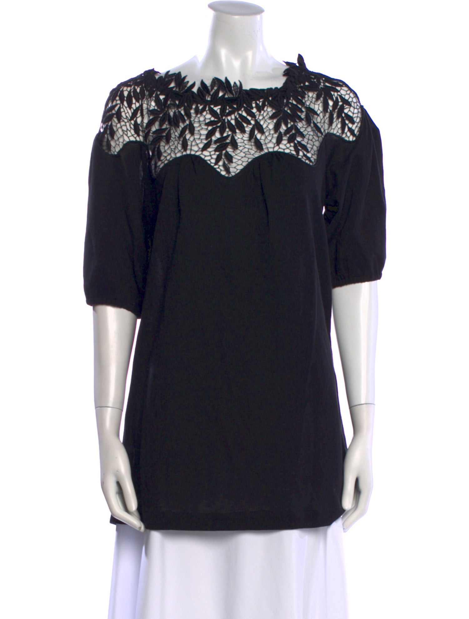 Blumarine Crew Neck Short Sleeve Tunic