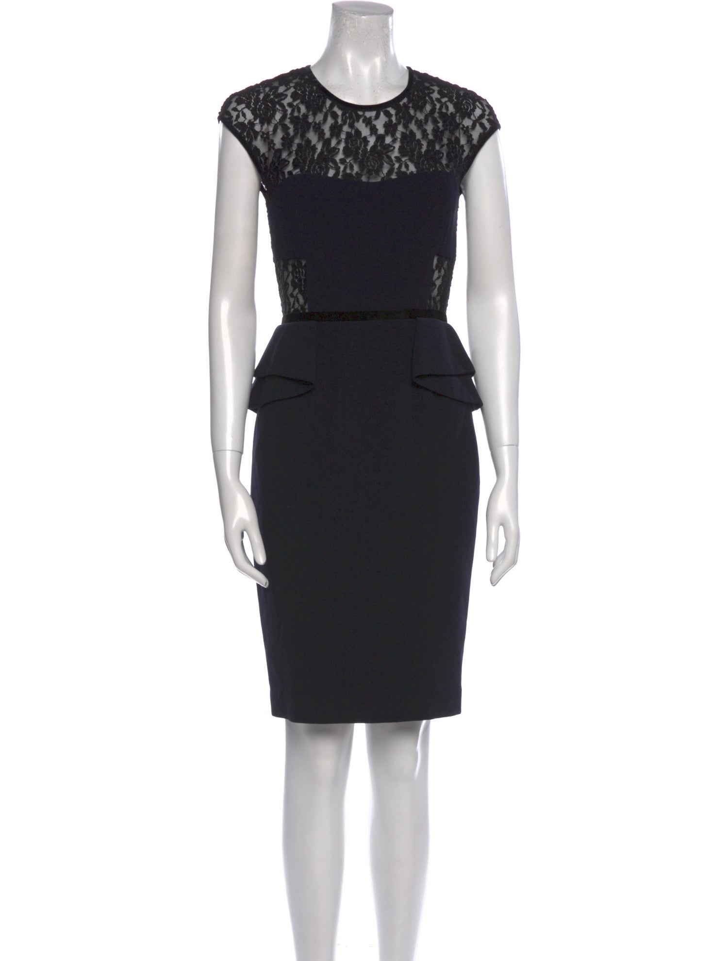 Blumarine Lace Pattern Knee-Length Dress