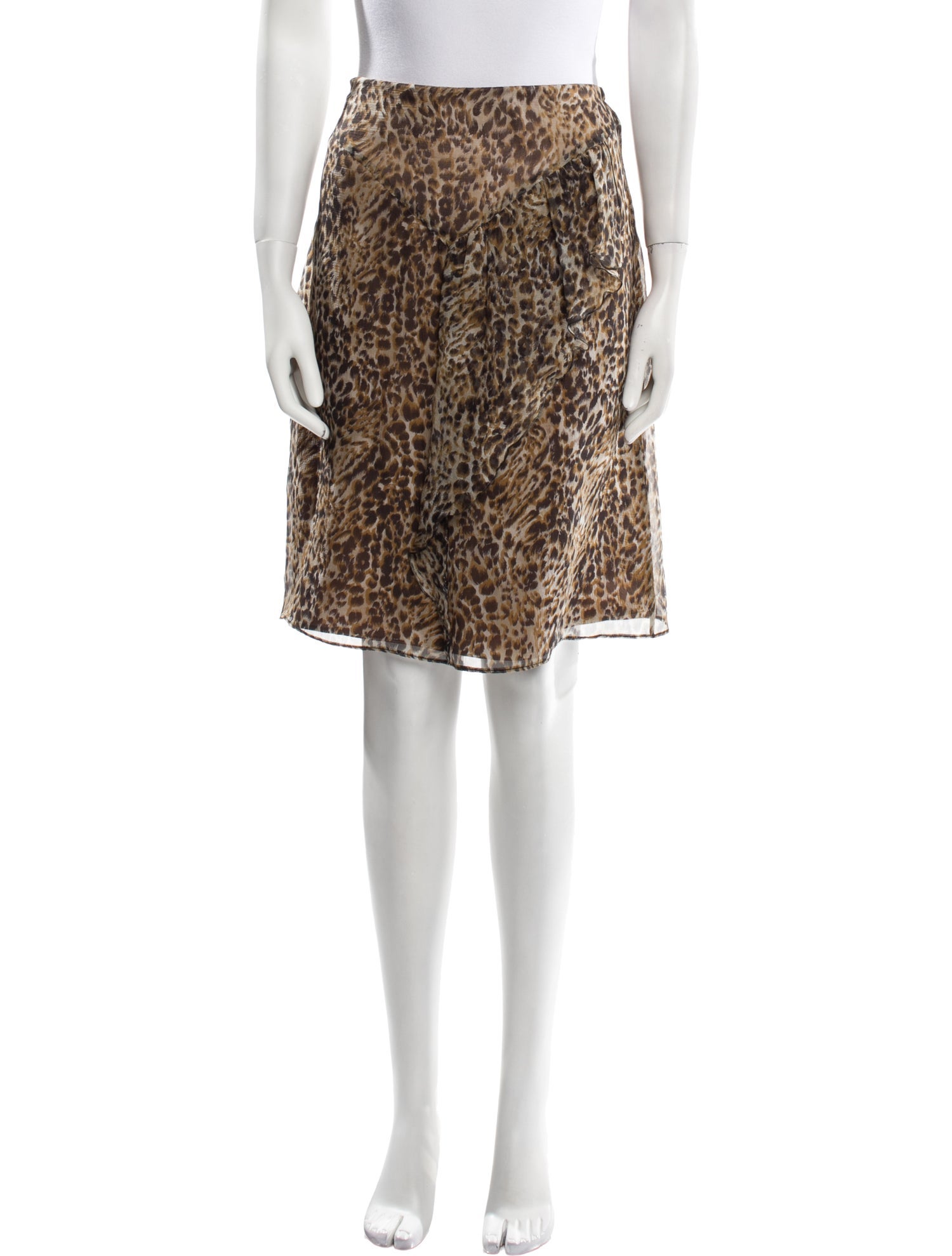 Blumarine Silk Knee-Length Skirt