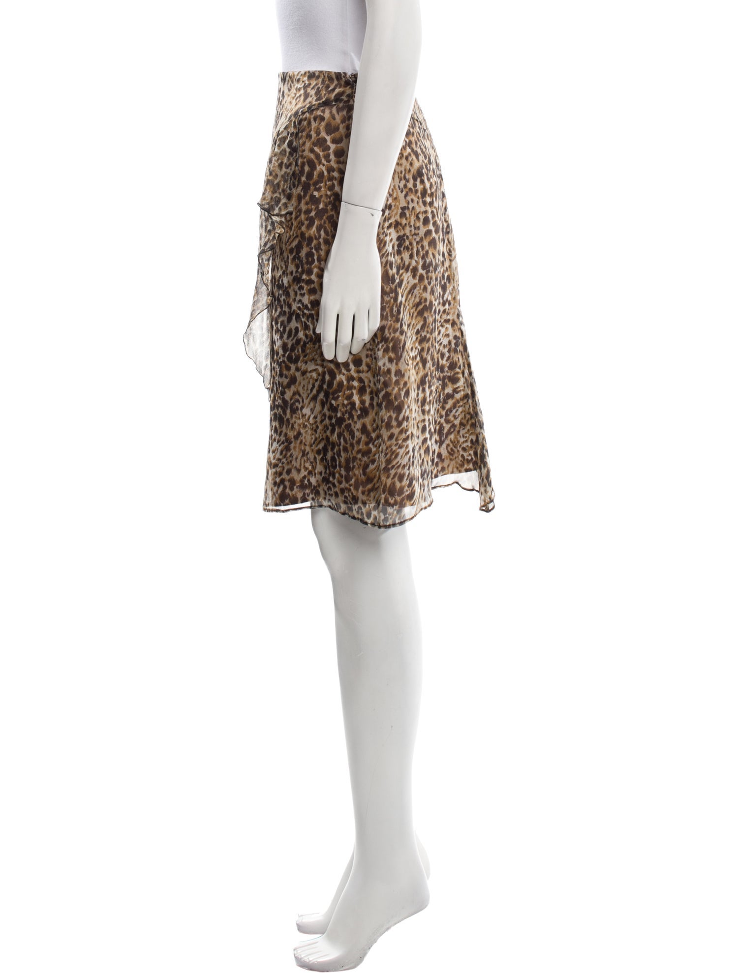 Blumarine Silk Knee-Length Skirt