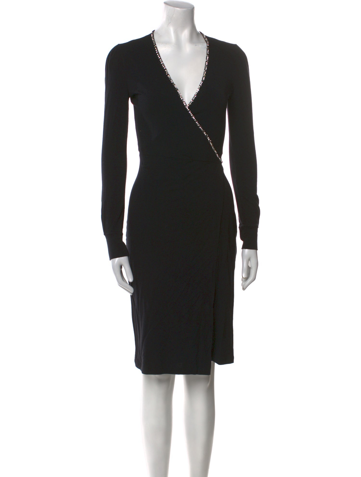 Blumarine V-Neck Midi Length Dress