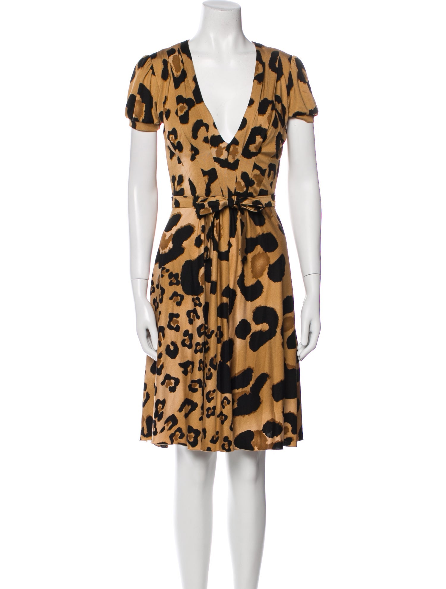 Blumarine Silk Knee-Length Dress