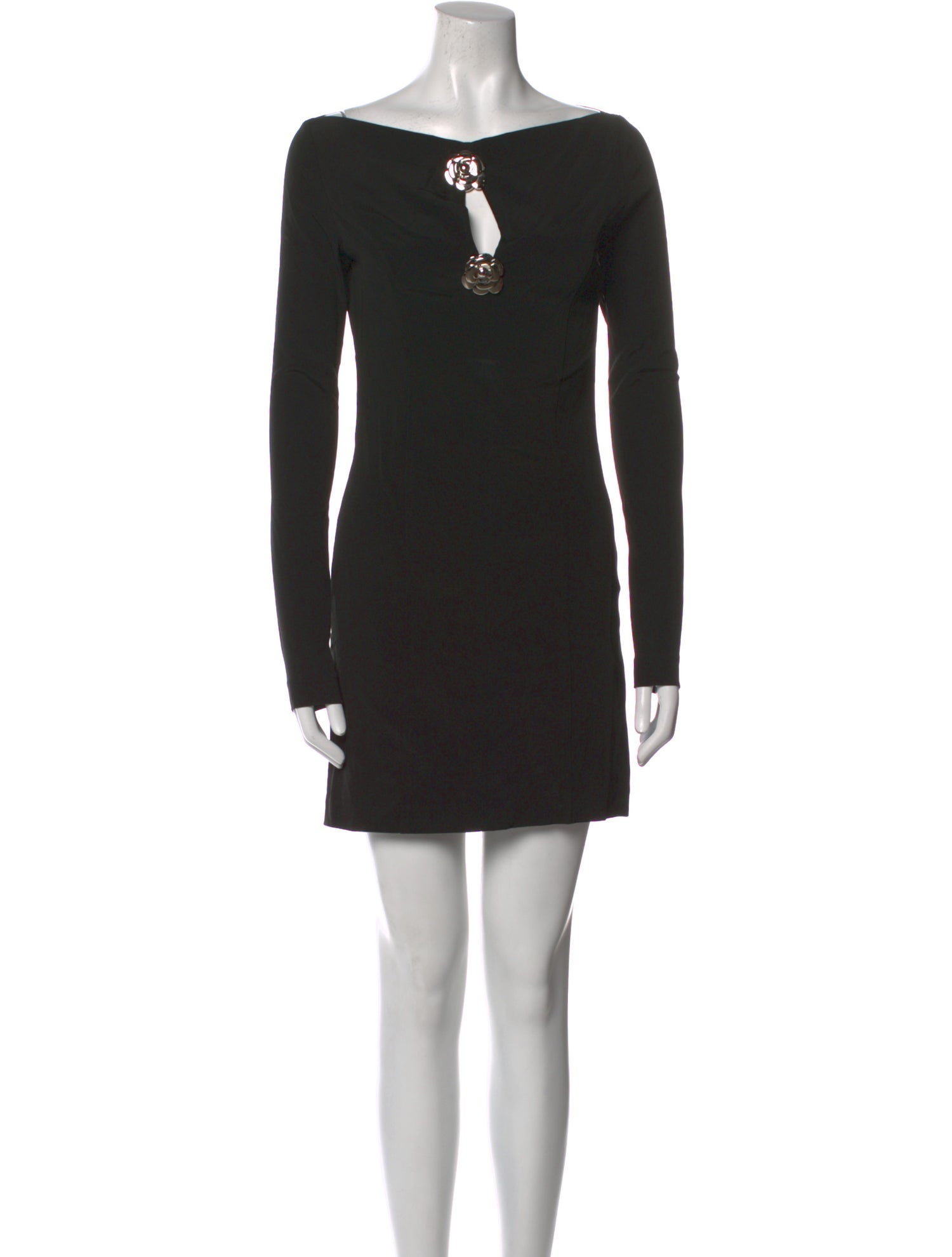 Blumarine Bateau Neckline Mini Dress