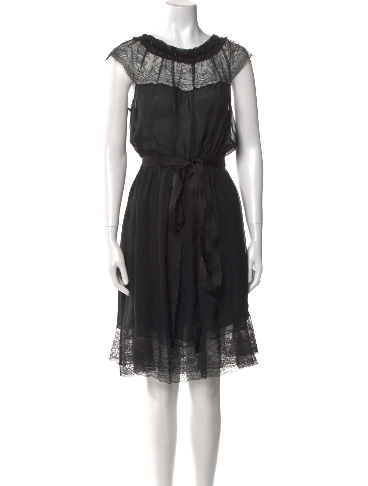 Blumarine Silk Knee-Length Dress