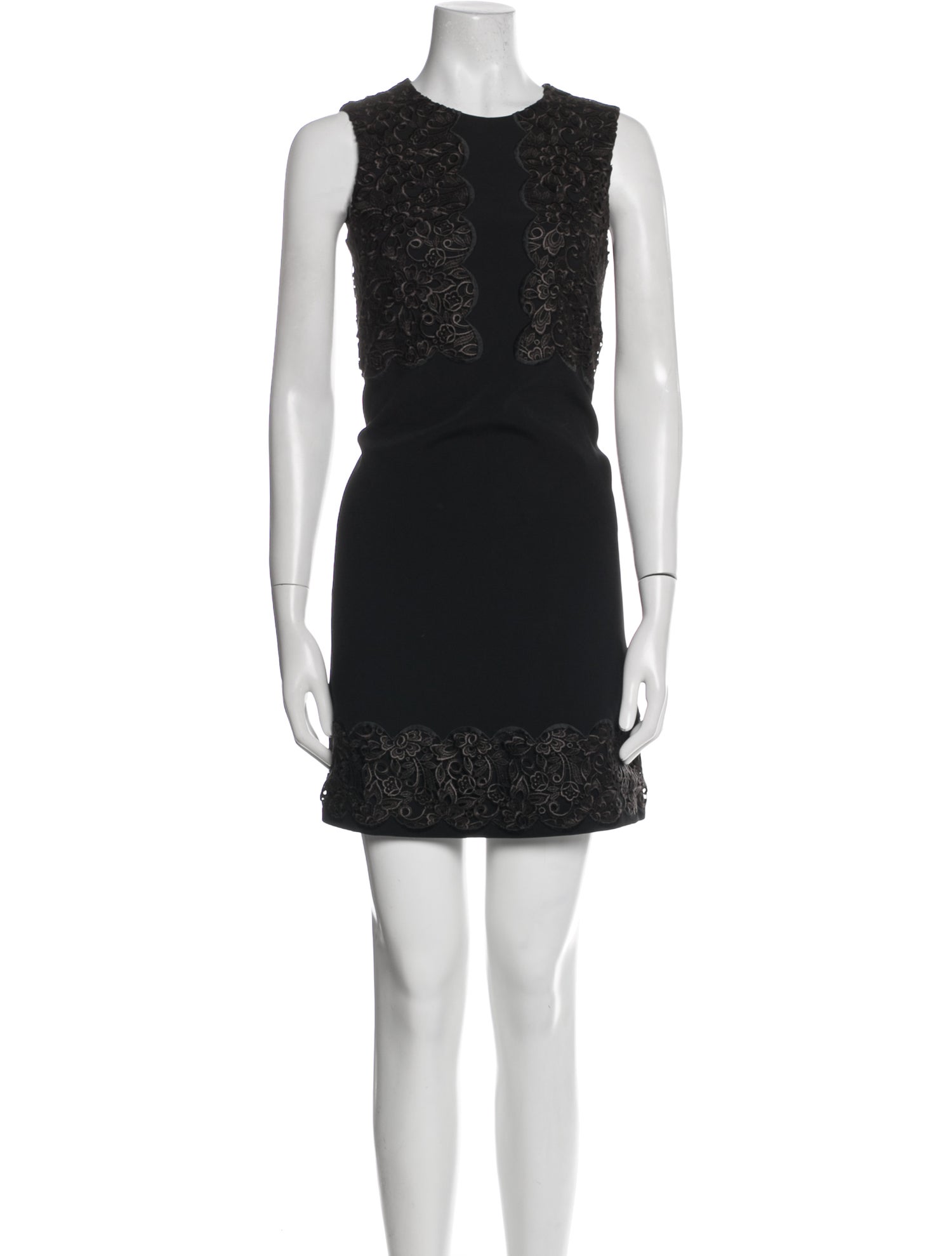 Blumarine Crew Neck Mini Dress