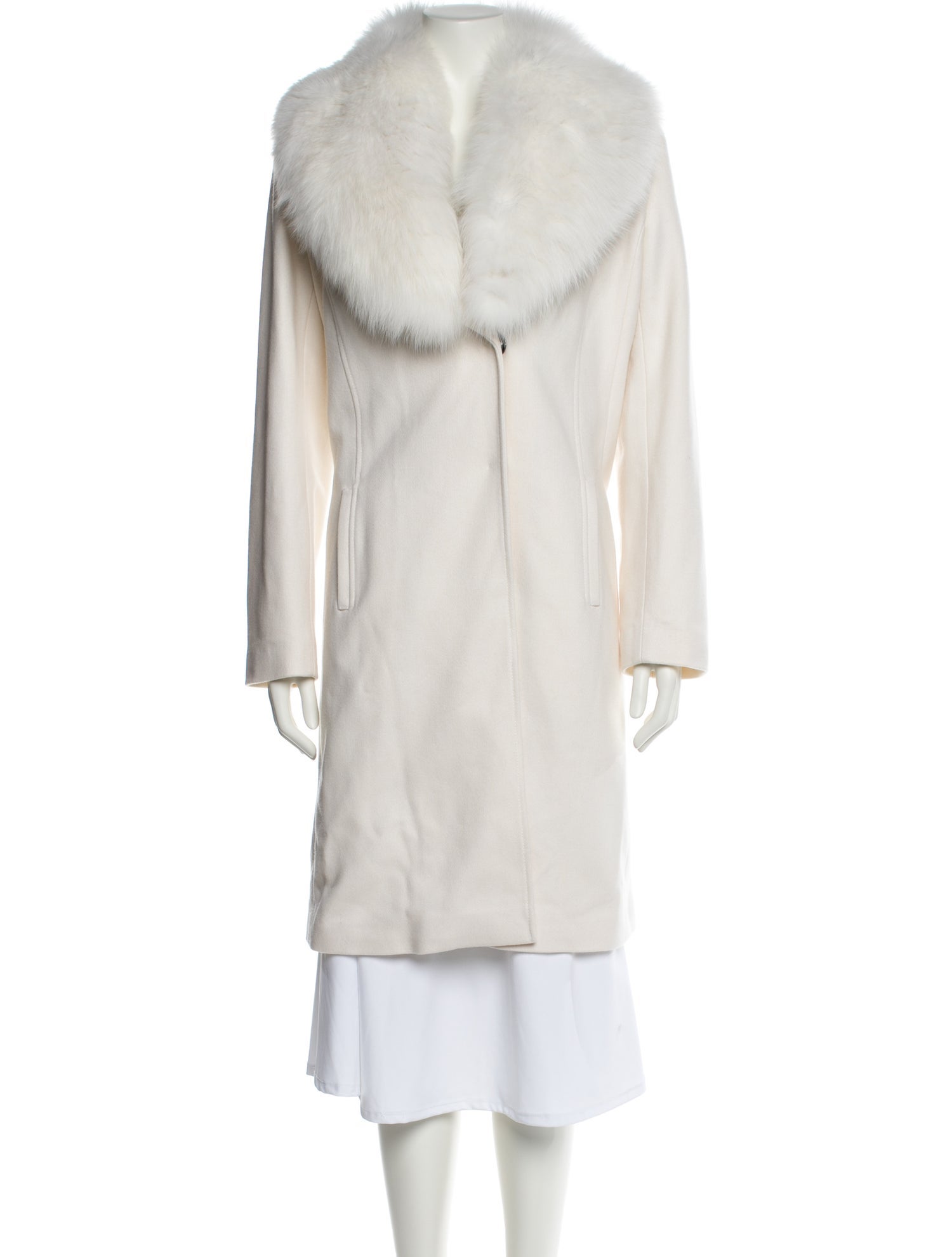 Blumarine Virgin Wool Faux Fur Coat w/ Tags