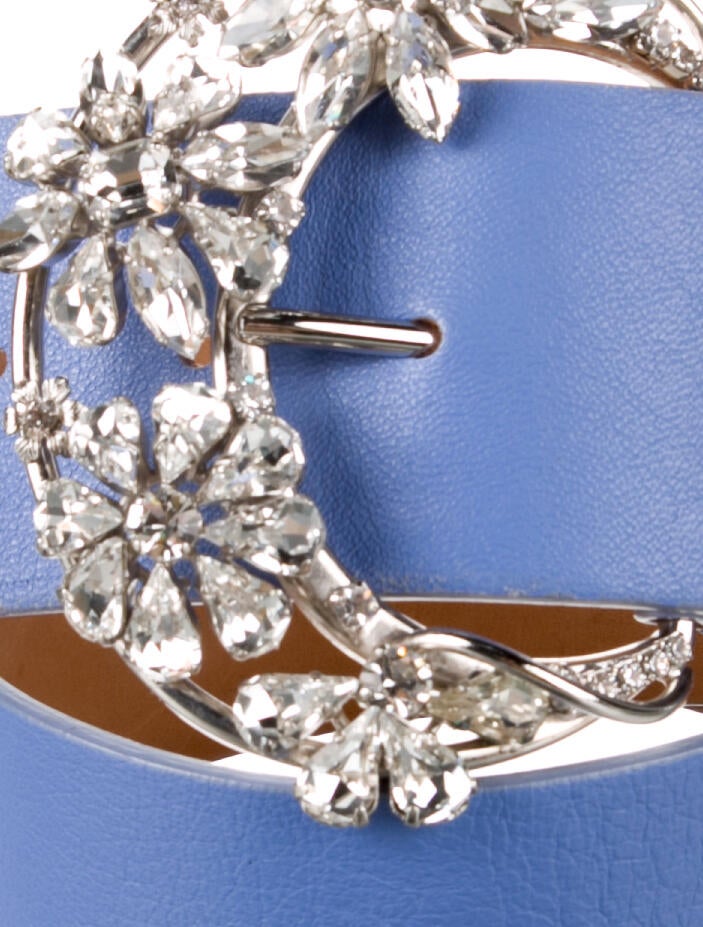 Blumarine Wide Leather Waist Belt