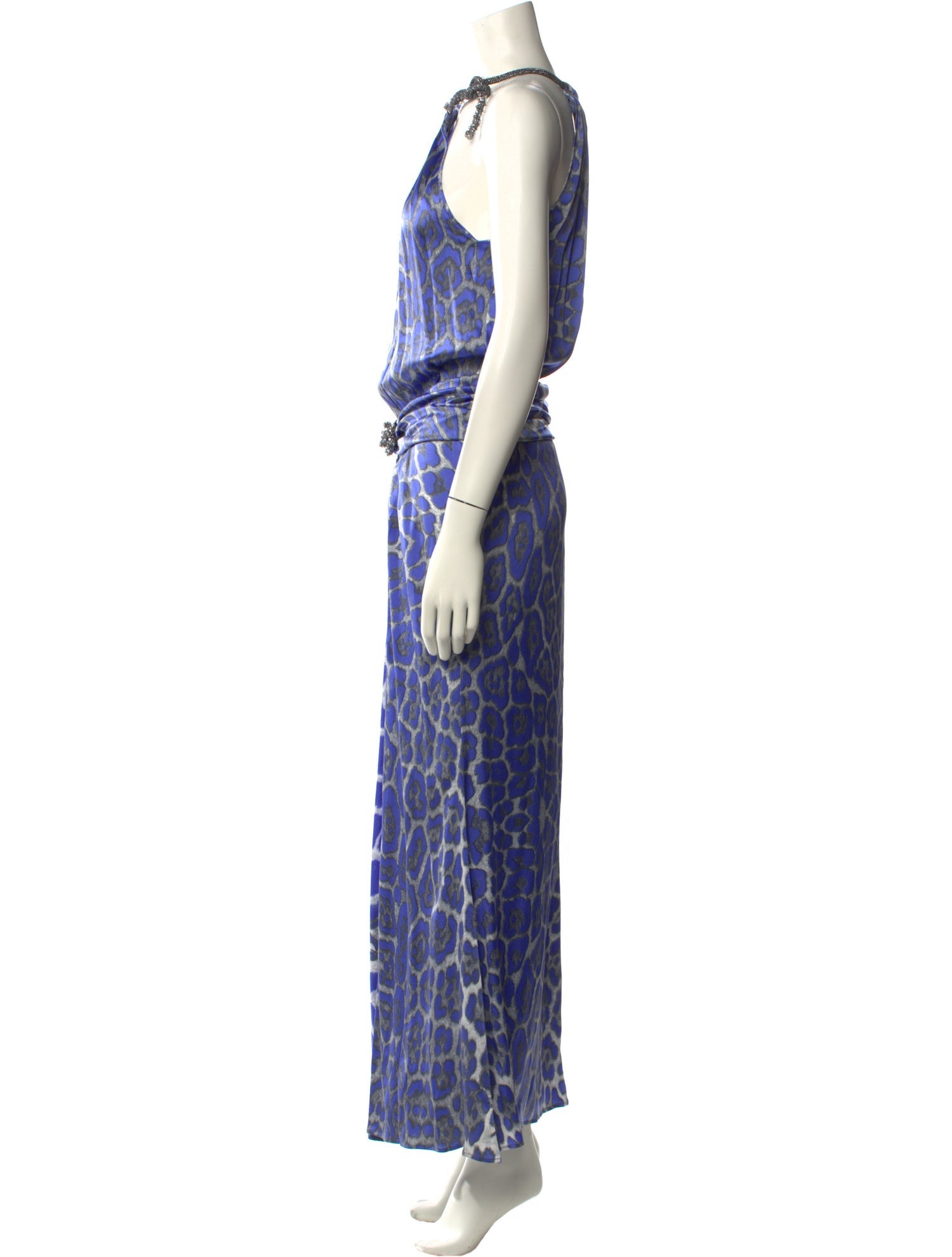 Blumarine Silk Long Dress