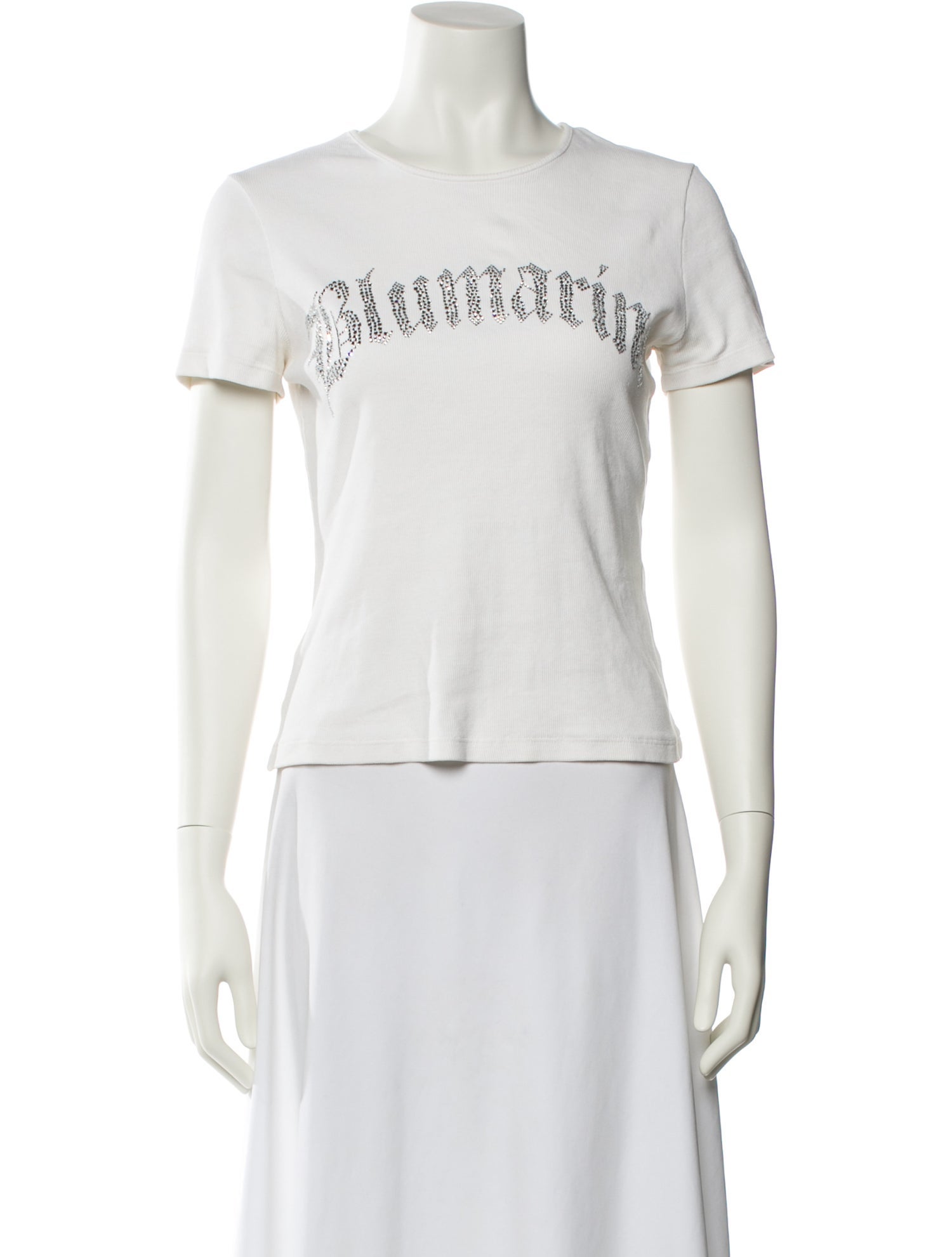 Blumarine Graphic Print Crew Neck T-Shirt