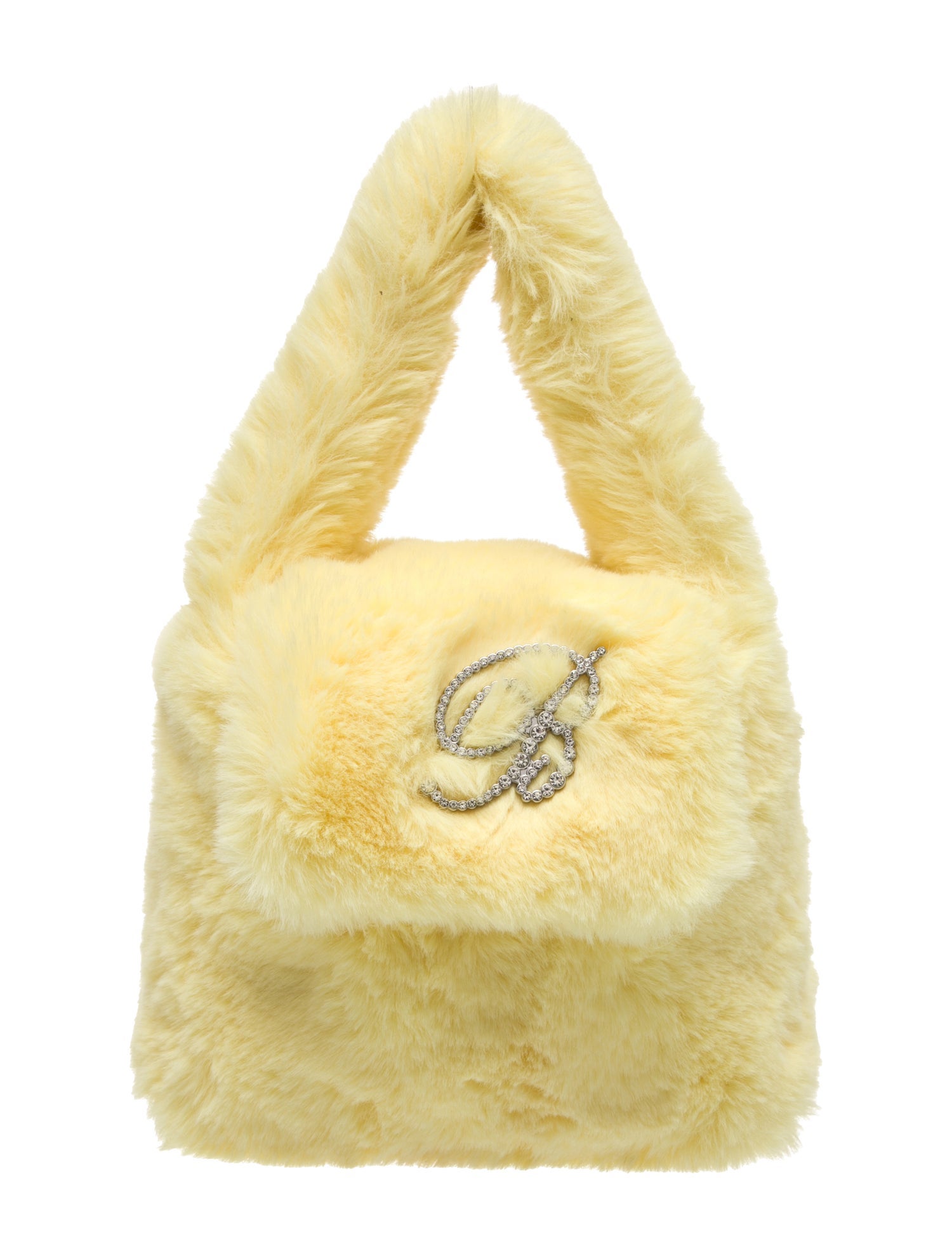 Blumarine Faux Fur Top Handle Bag