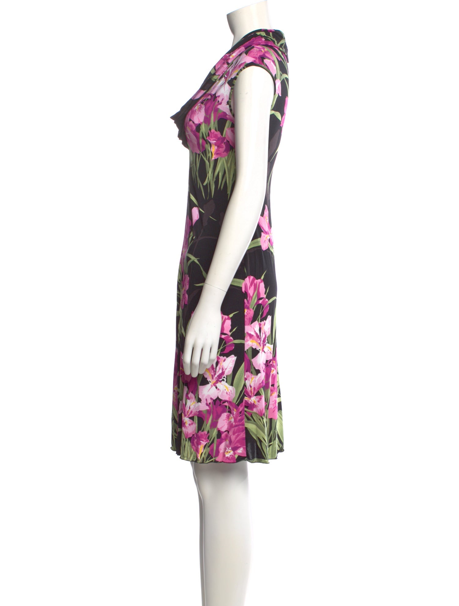 Blumarine Floral Print Knee-Length Dress