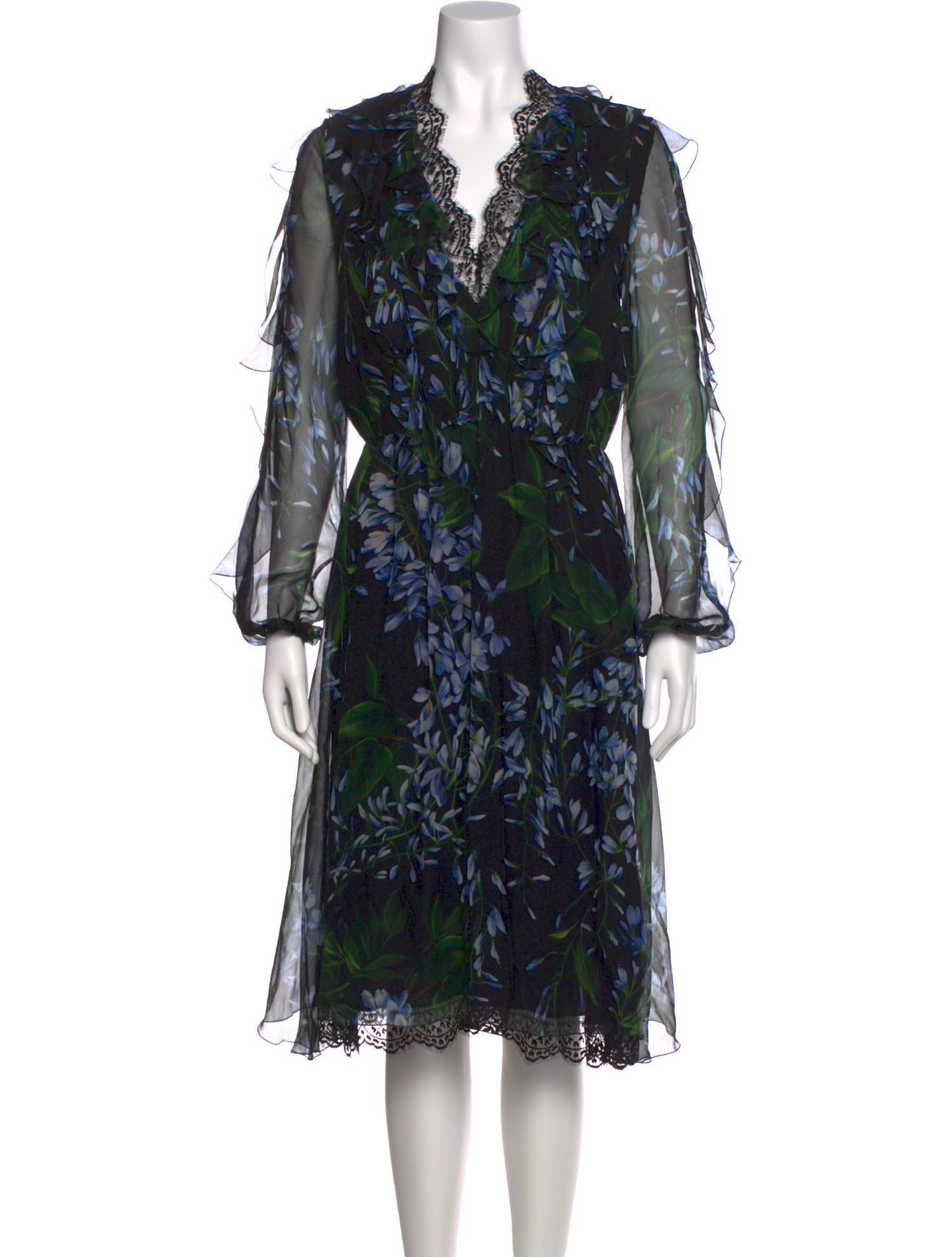 Blumarine Silk Midi Length Dress