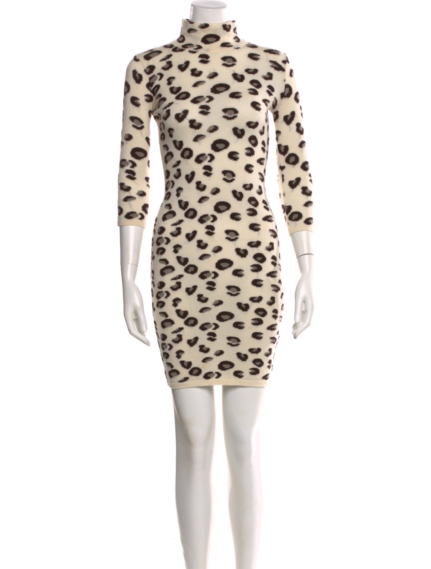 Blumarine Animal Print Mini Dress