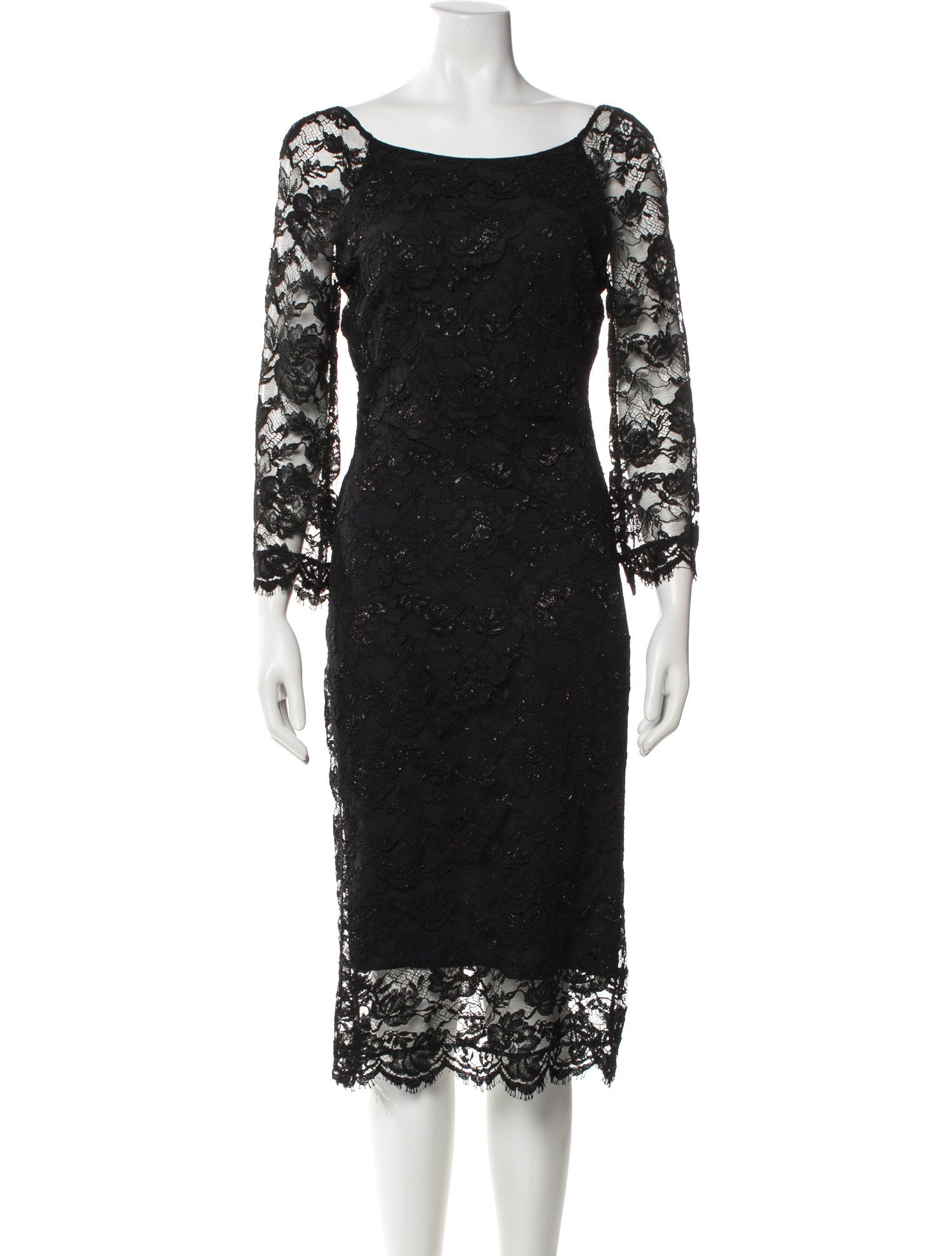 Blumarine Bateau Neckline Midi Length Dress