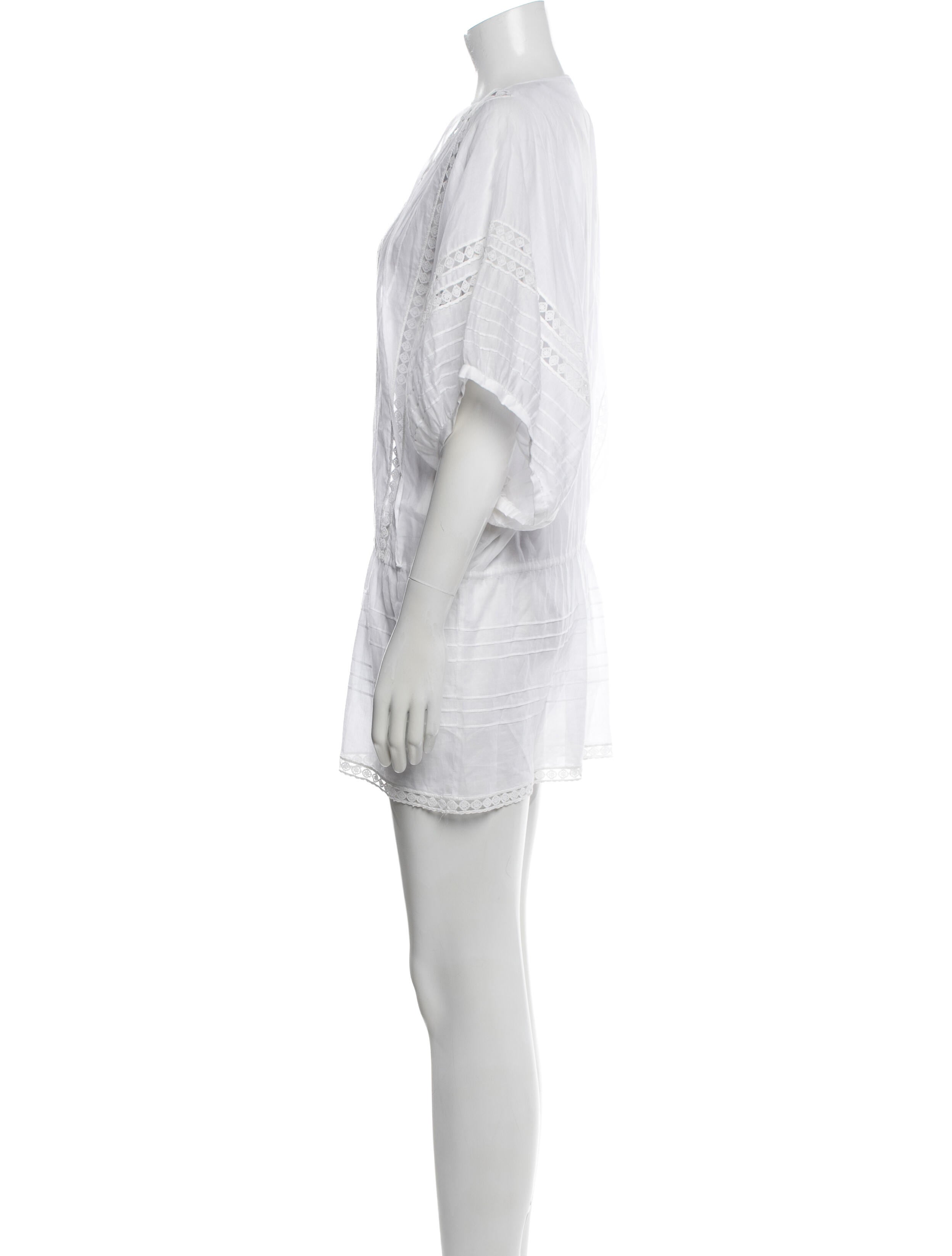 Blumarine V-Neck Short Sleeve Tunic