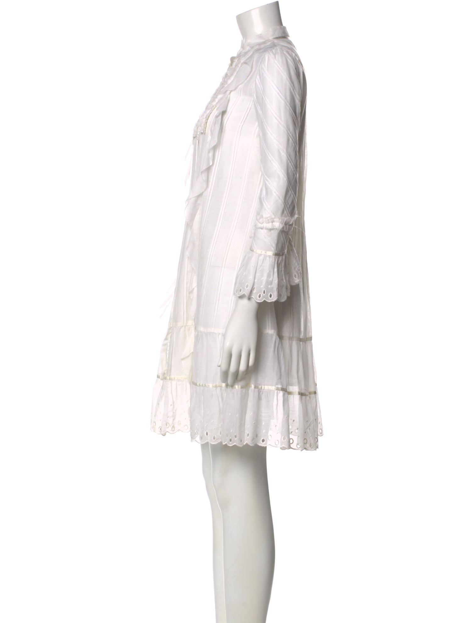 Blumarine Crew Neck Mini Dress