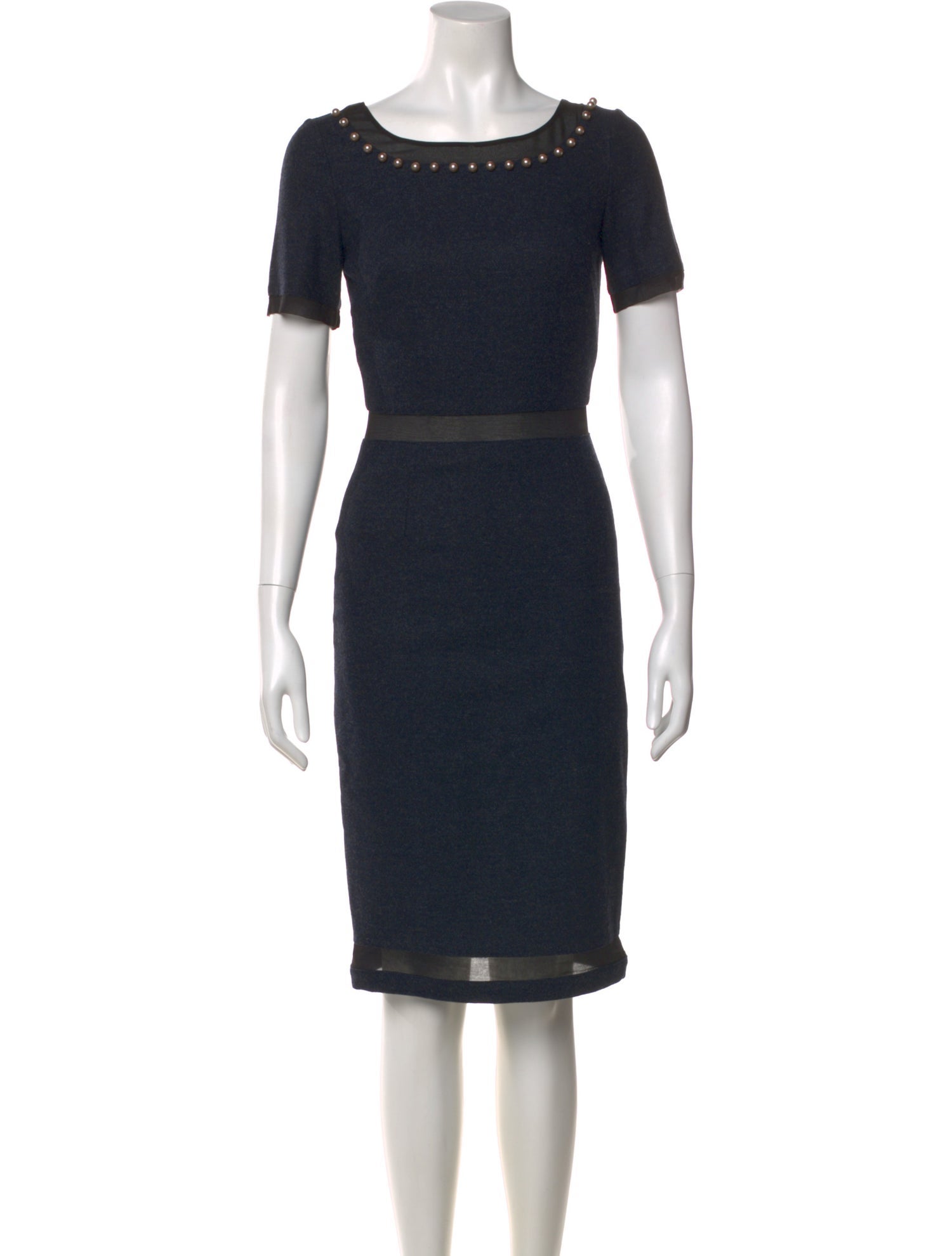 Blumarine Virgin Wool Knee-Length Dress