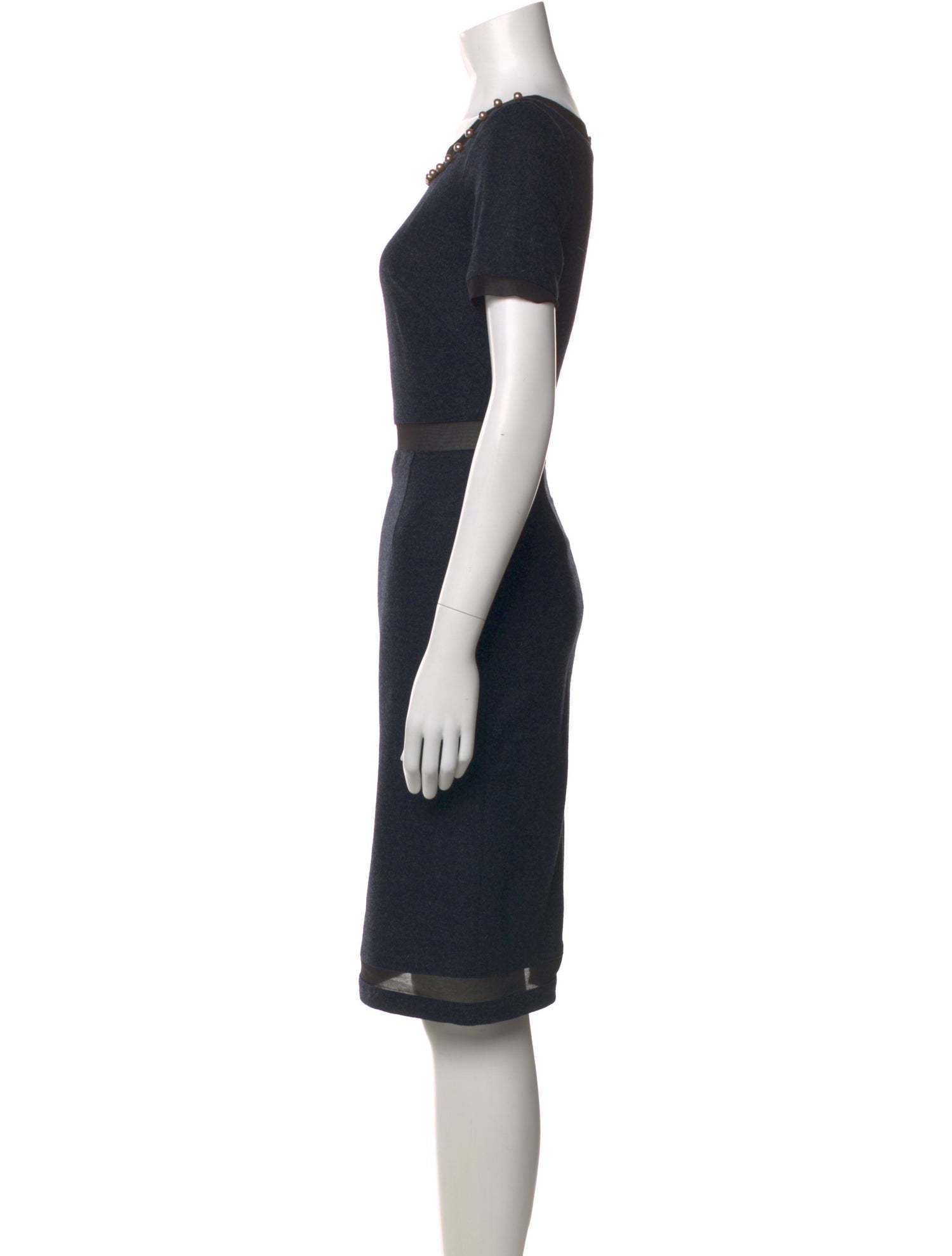 Blumarine Virgin Wool Knee-Length Dress