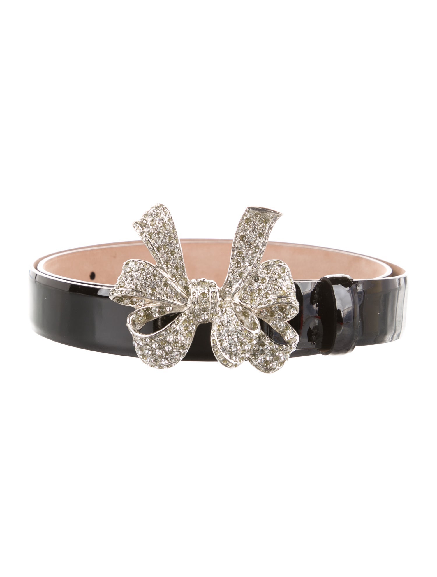 Blumarine Skinny Patent Leather Belt