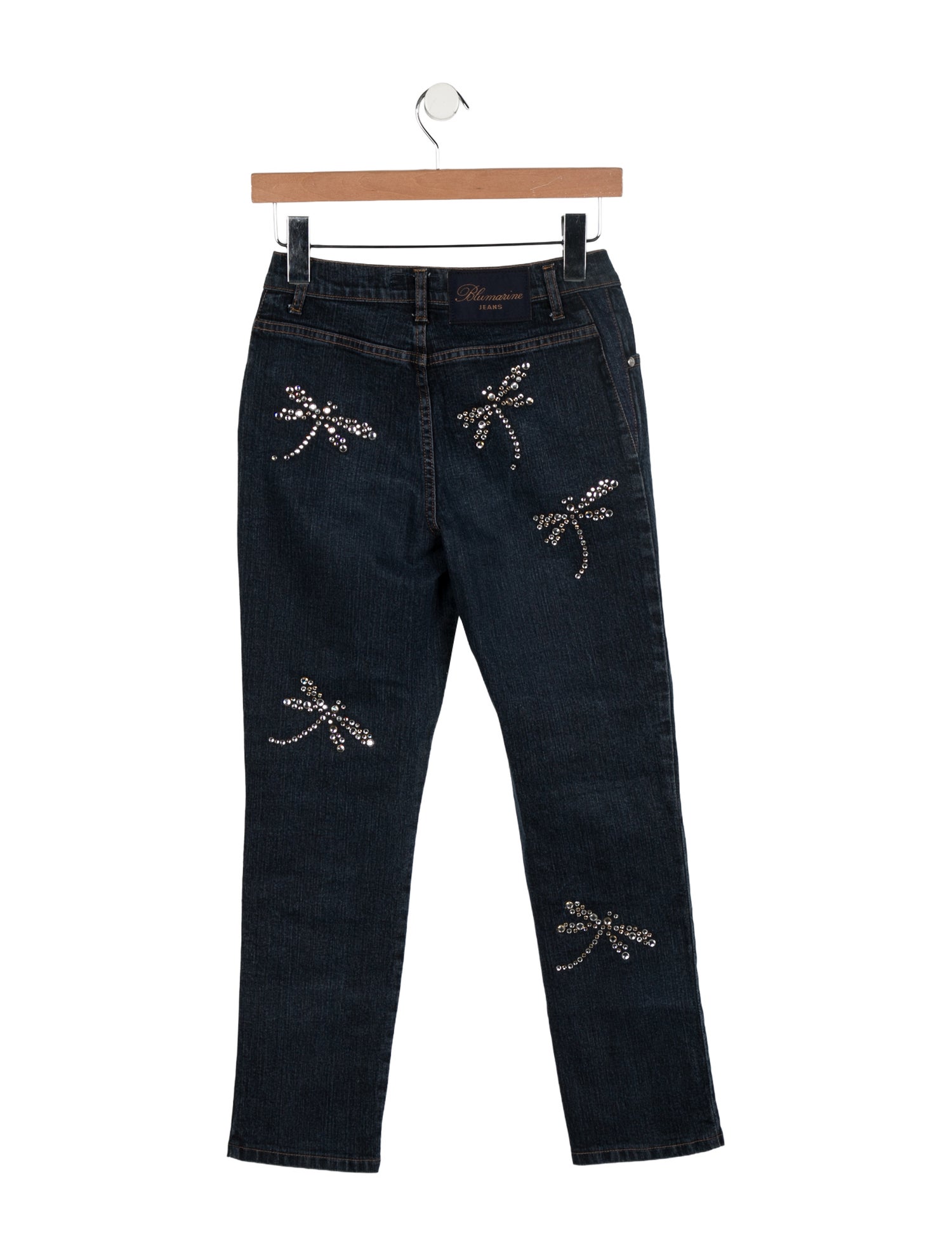 Blumarine Mid-Rise Straight Leg Jeans