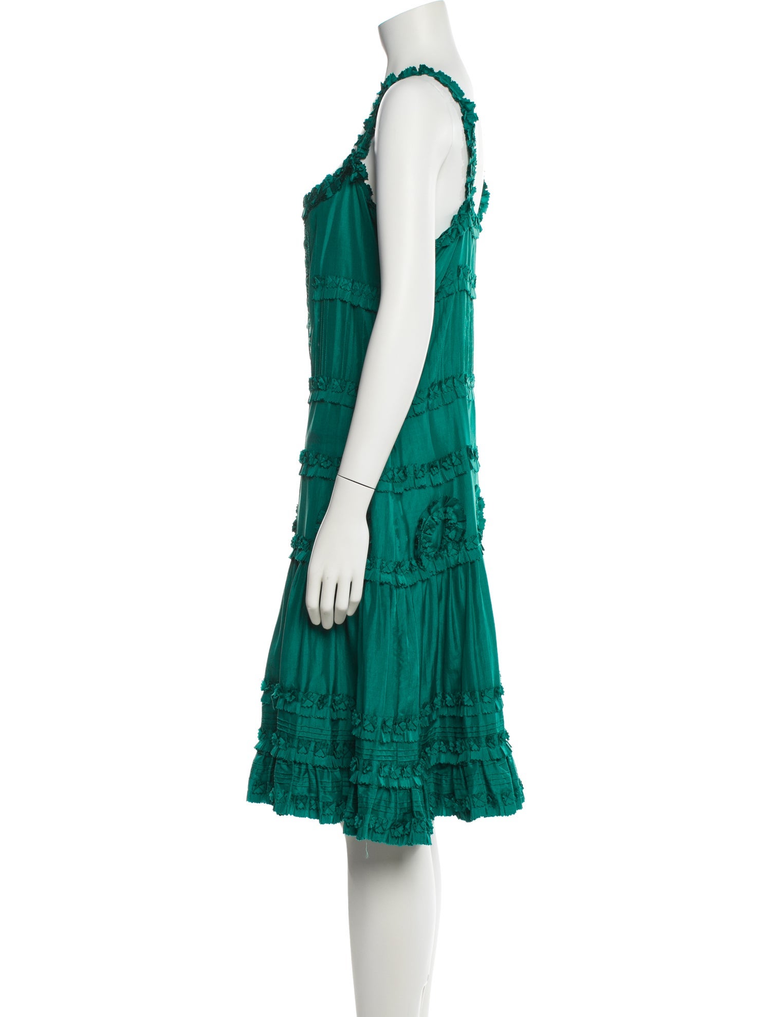 Blumarine Silk Knee-Length Dress