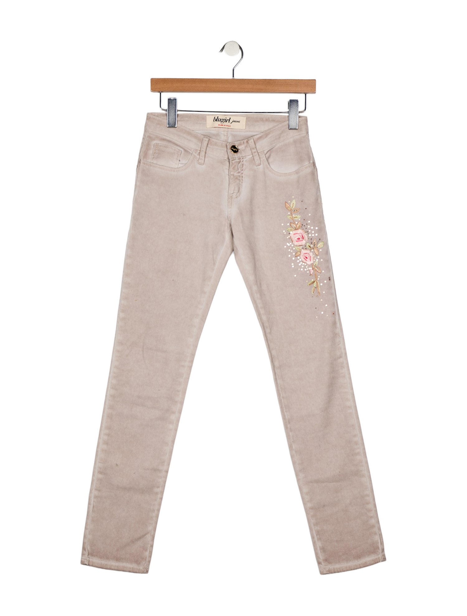 Blumarine Low-Rise Skinny Leg Jeans