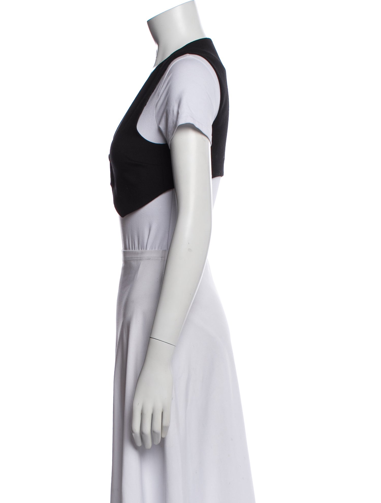 Blumarine Virgin Wool V-Neck Top