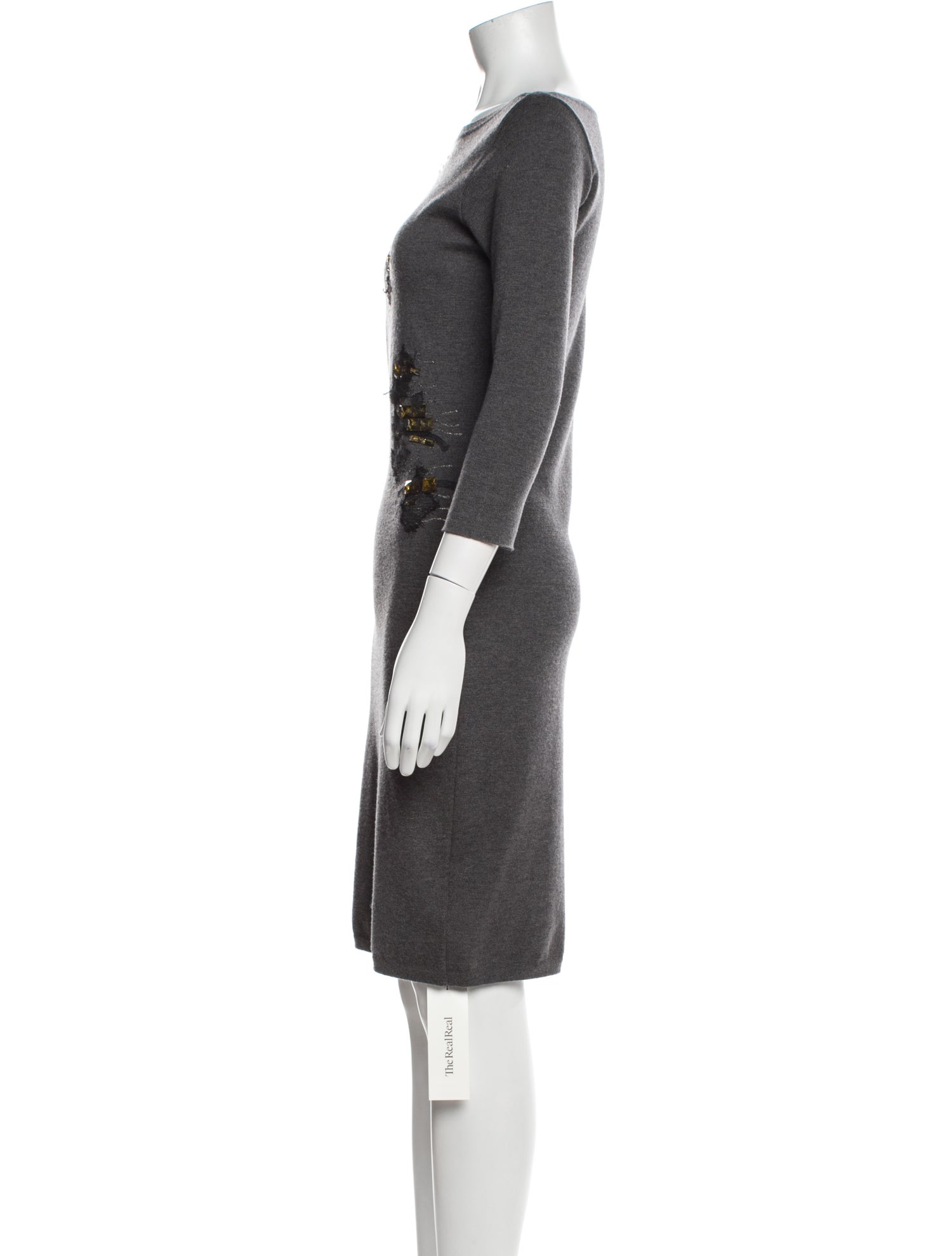 Blumarine Graphic Print Knee-Length Dress