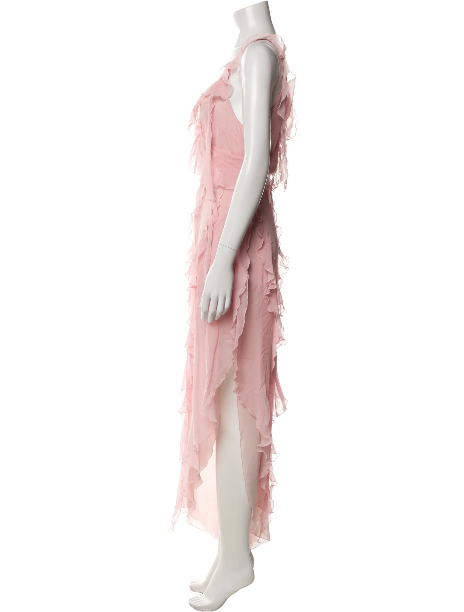 Blumarine V-Neck Long Dress